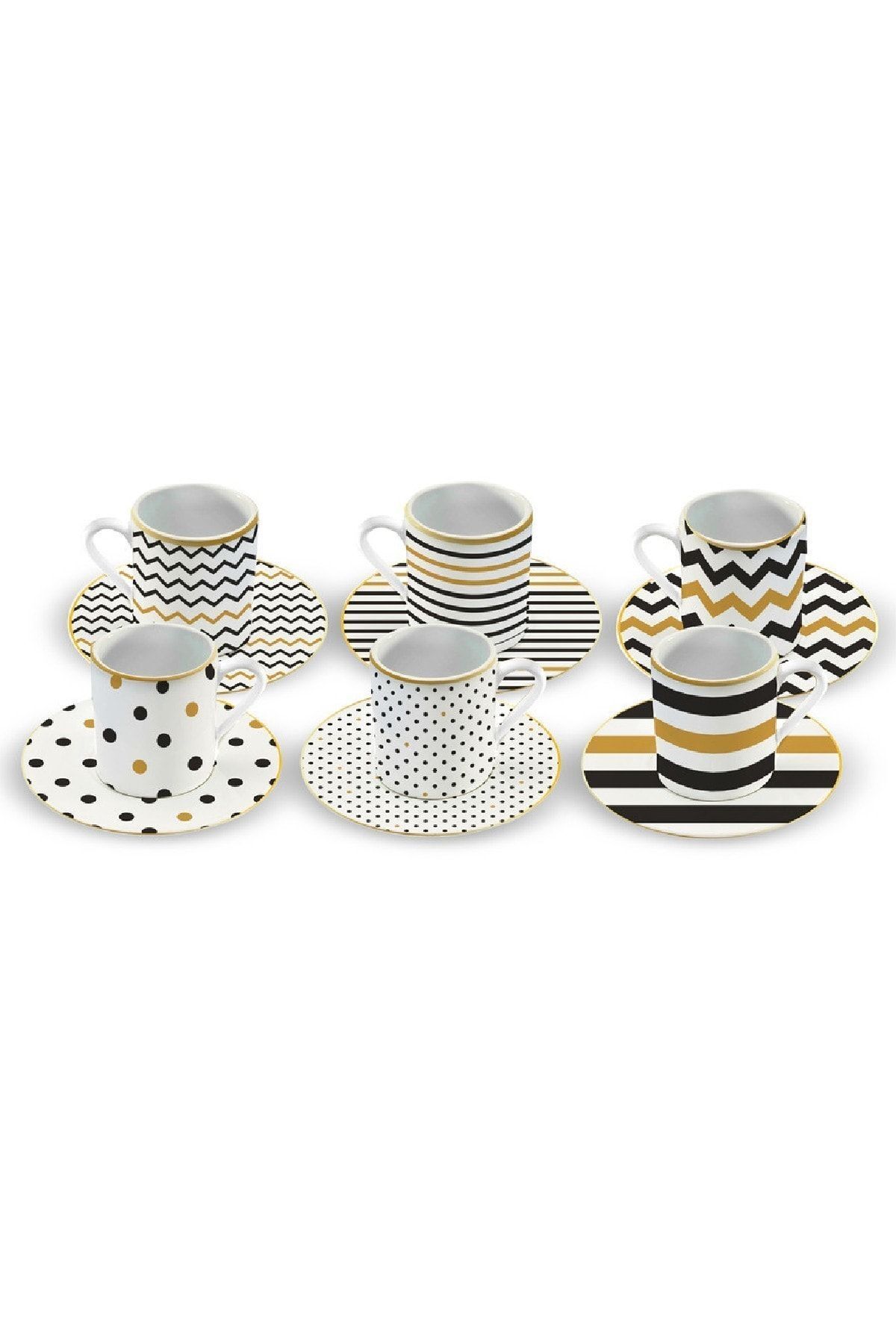Karaca-Nossa Kaffeetassen-Set für 6 Personen, 80 ml 4