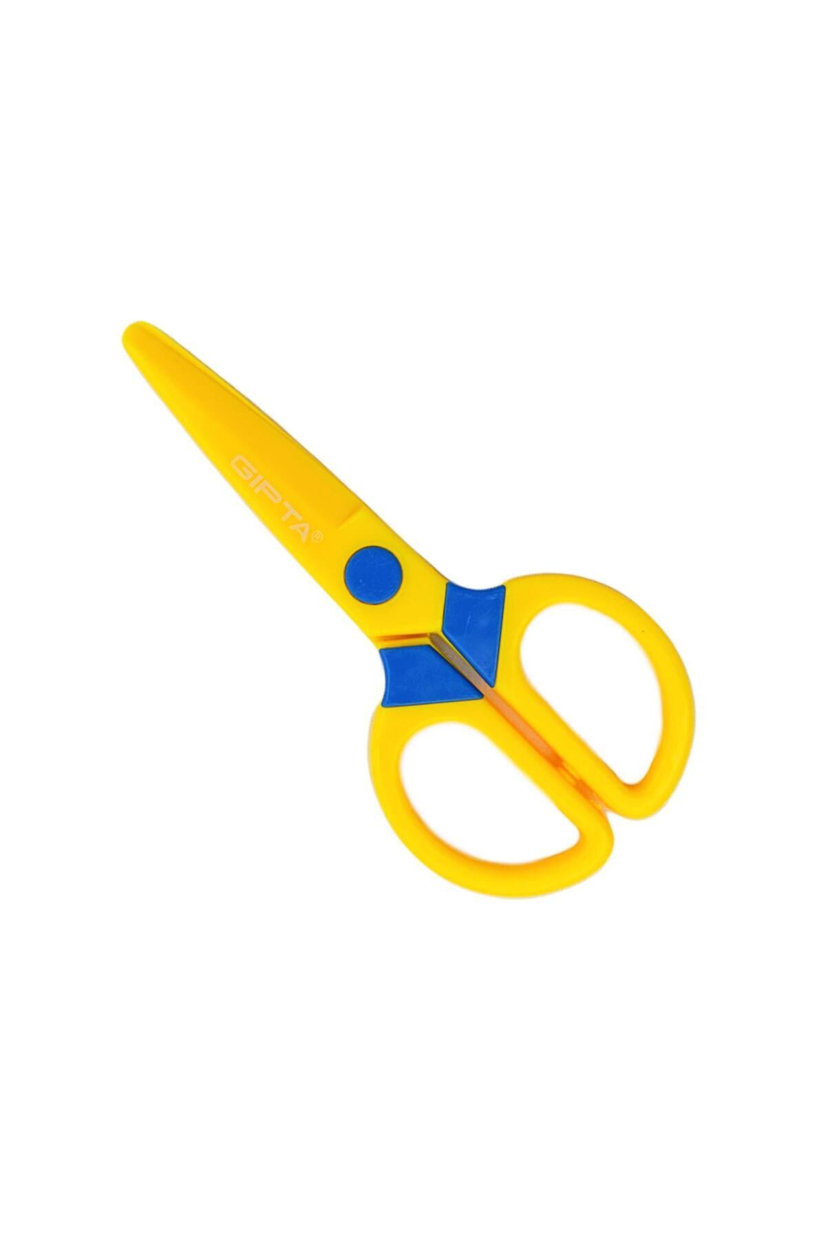 Gıpta Küt Uçlu Plastik Gövde Çocuk Makası (K720) Sarı