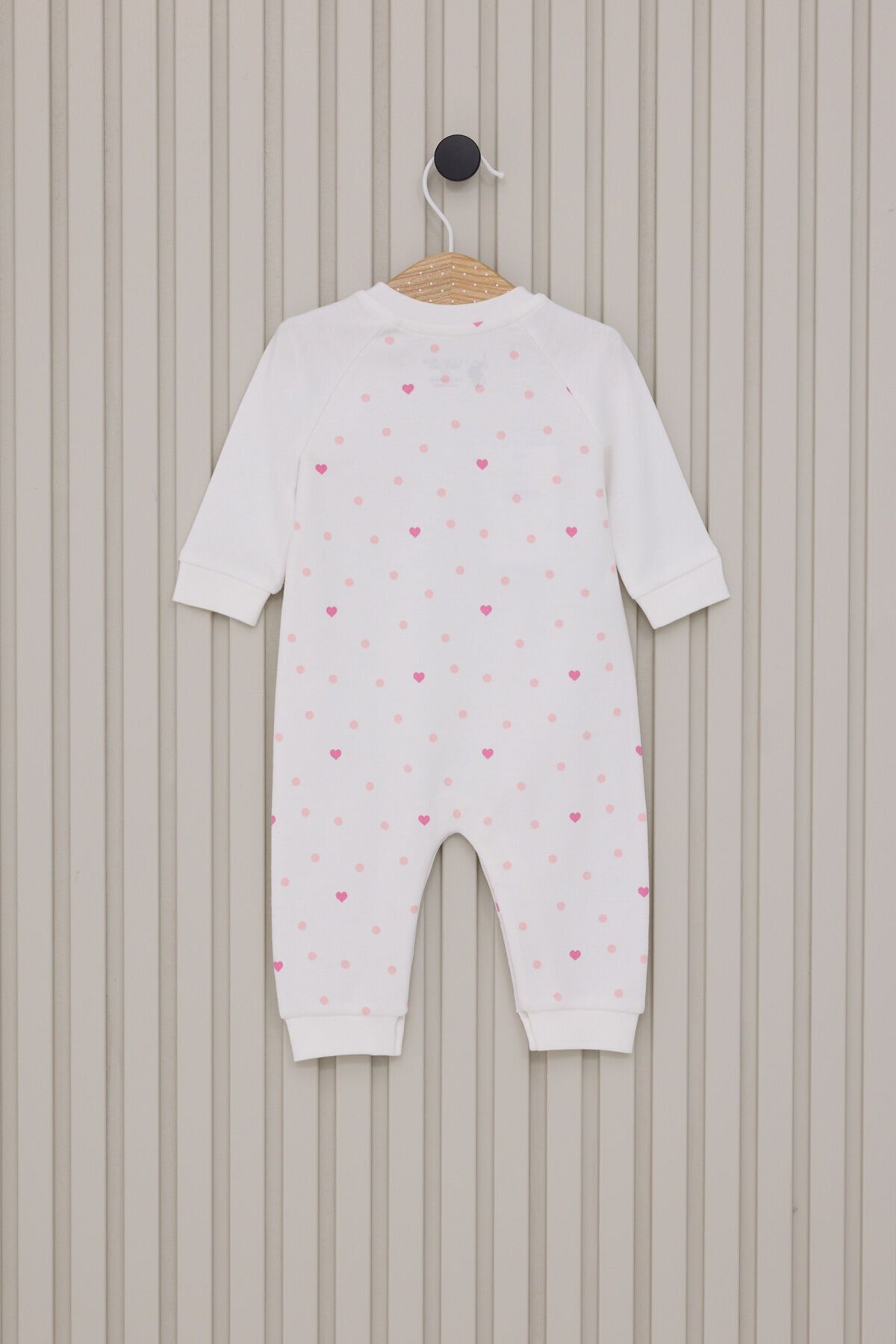 U.S. Polo Assn.-Baby Girl Cream Jumpsuit 3