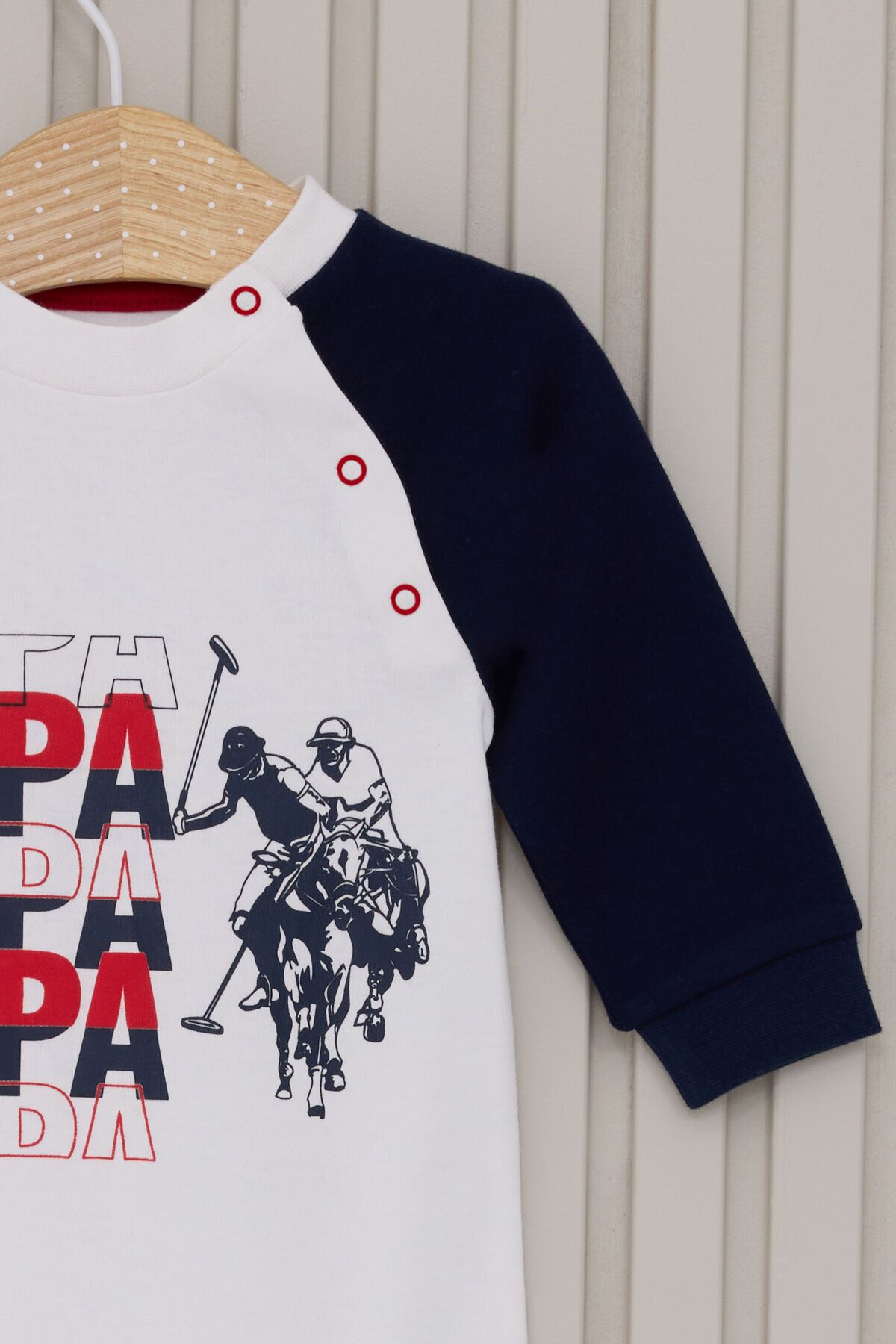 روپوش کرم نوزاد پسر U.S. Polo Assn.