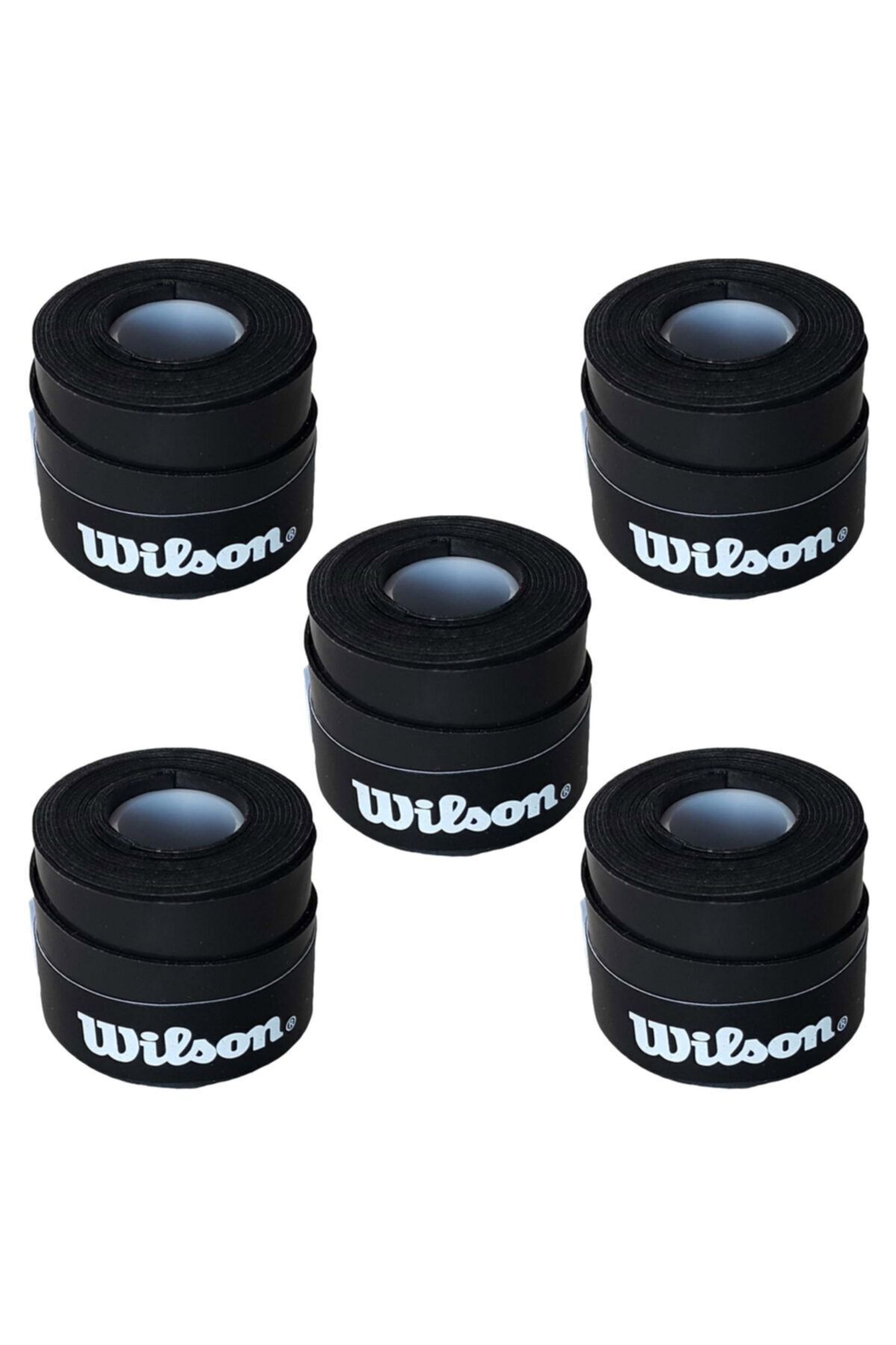 Wilson Comfort Bowl O'grips 5 Adet Grip, Tenis Raketi Gribi Siyah