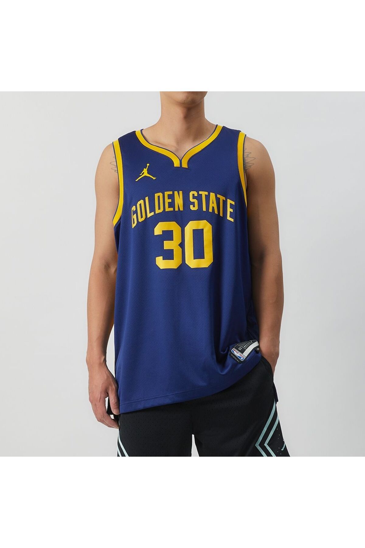Nike Golden State Warriors Statement Edition Jordan Dri FIT NBA Swingman Erkek Formas Erkek Spor Outdoor