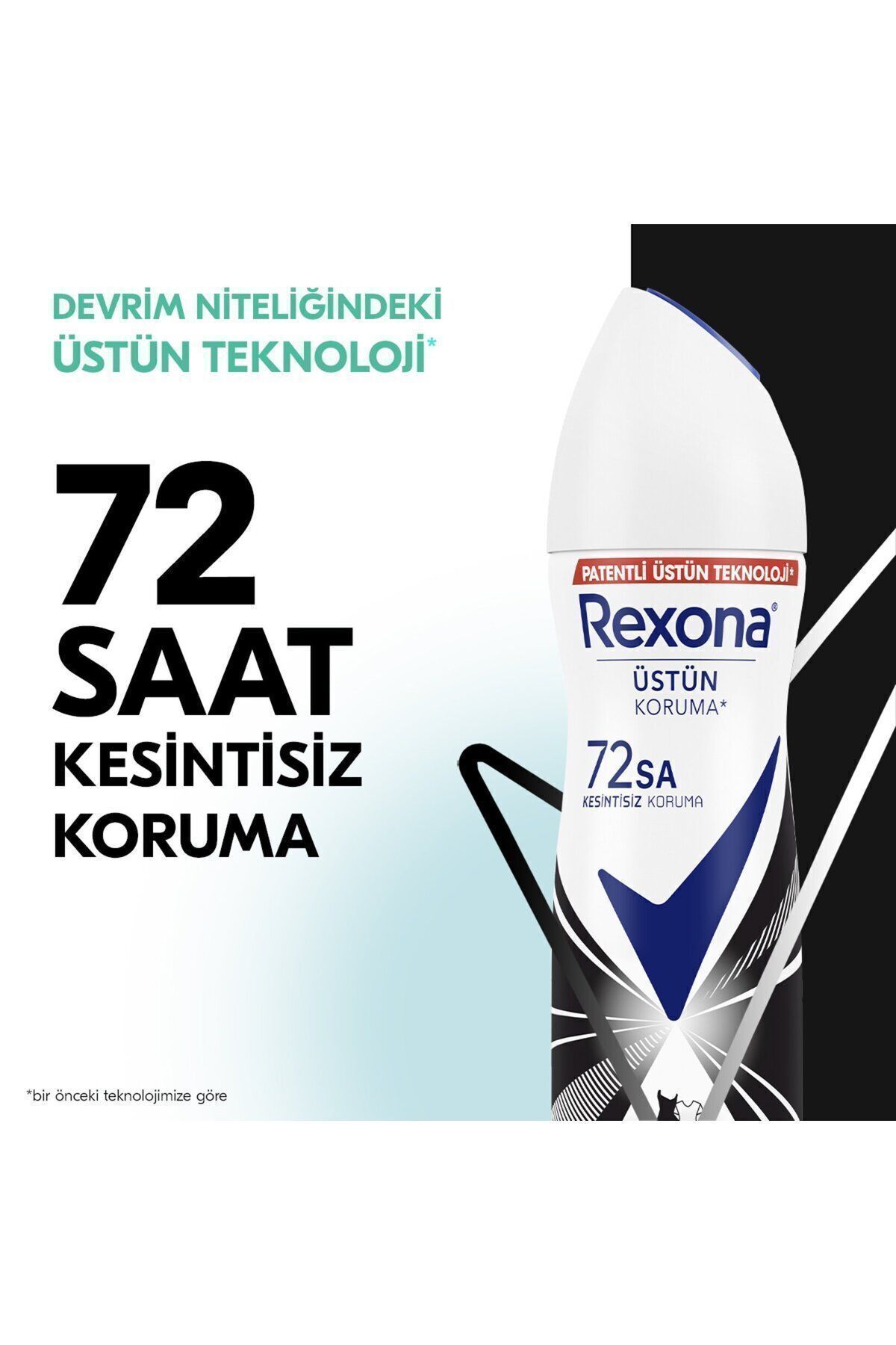 دئودورانت اسپری رکسونا زنانه اینویسیبل ضد لک سفید و زرد 150 میلی‌لیتر  Rexona