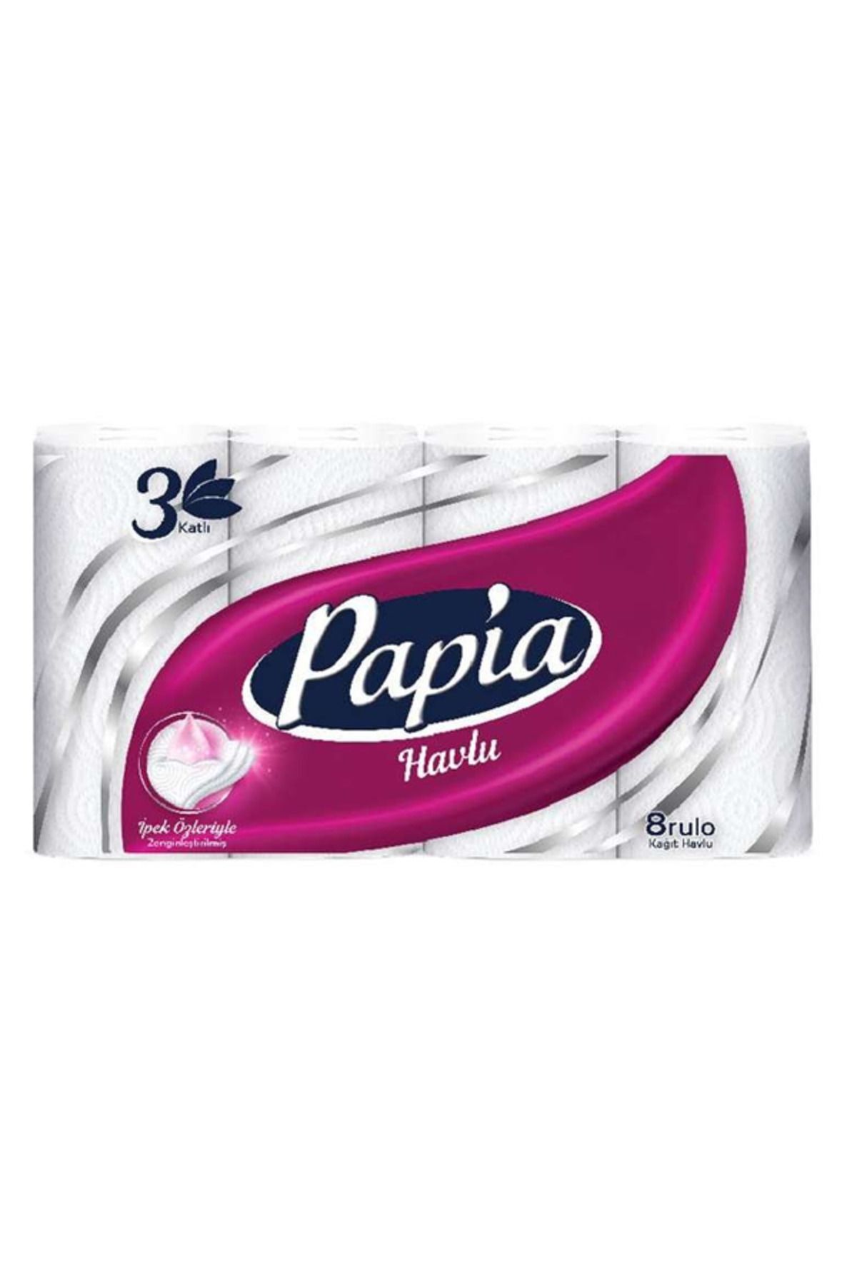 PAPİA HAVLU 8'Lİ 3 KATLI 3X8 24lü