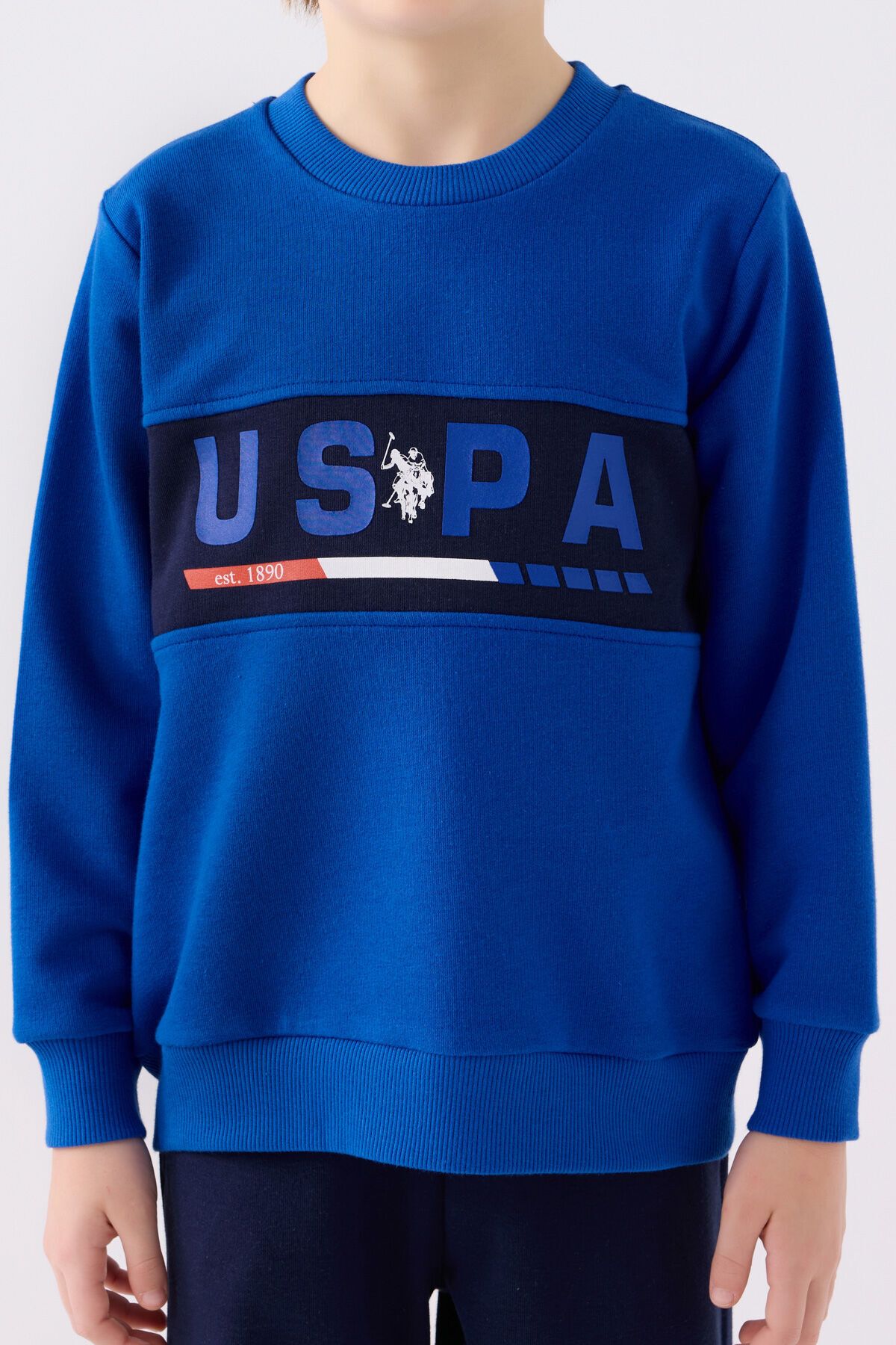 U.S. Polo Assn.-Boy's Blue Tracksuit Set 4