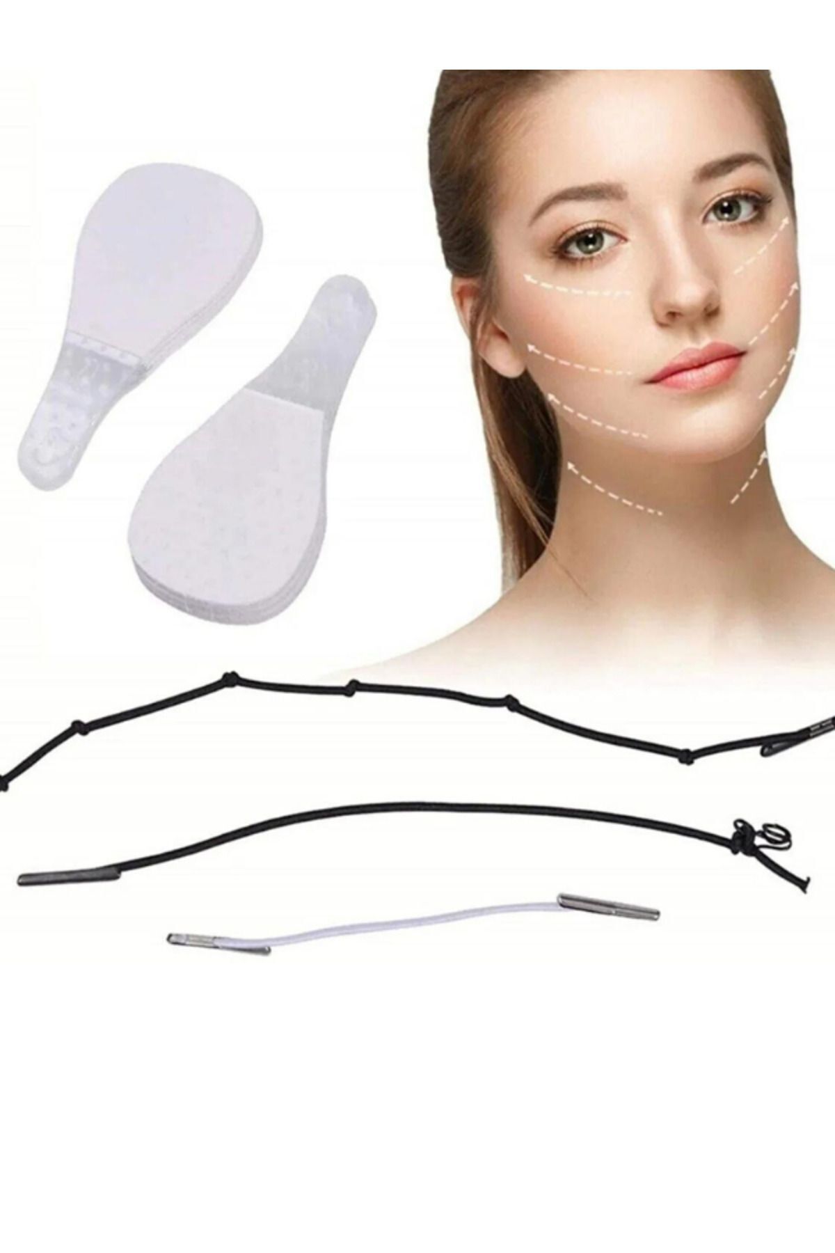 Yüz Germe Bandı 40 Adet Kaş Göz Boyun Yüz Germe Bandı
