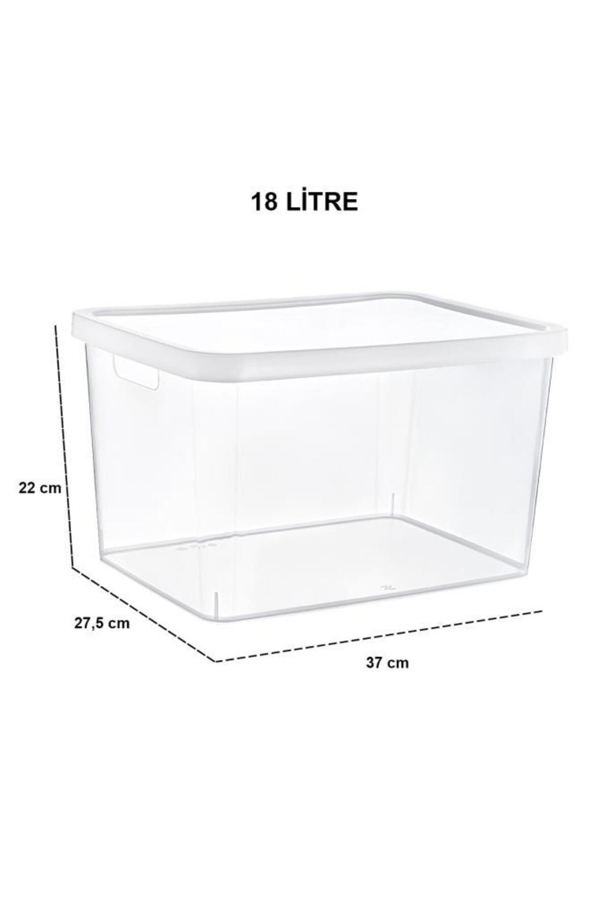 Smartware-Stafi Multi-Purpose Box with Transparent Lid 18 Lt 2