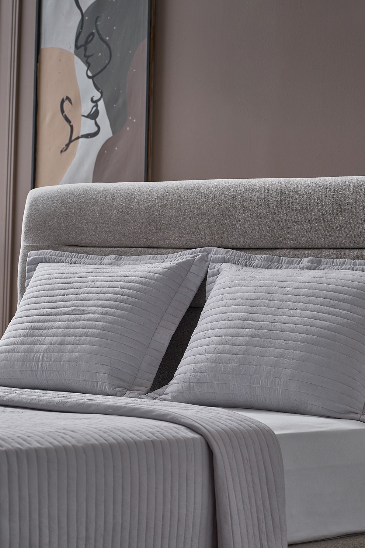 Doqu Home-Light Gray Single Otto Bedspread 7