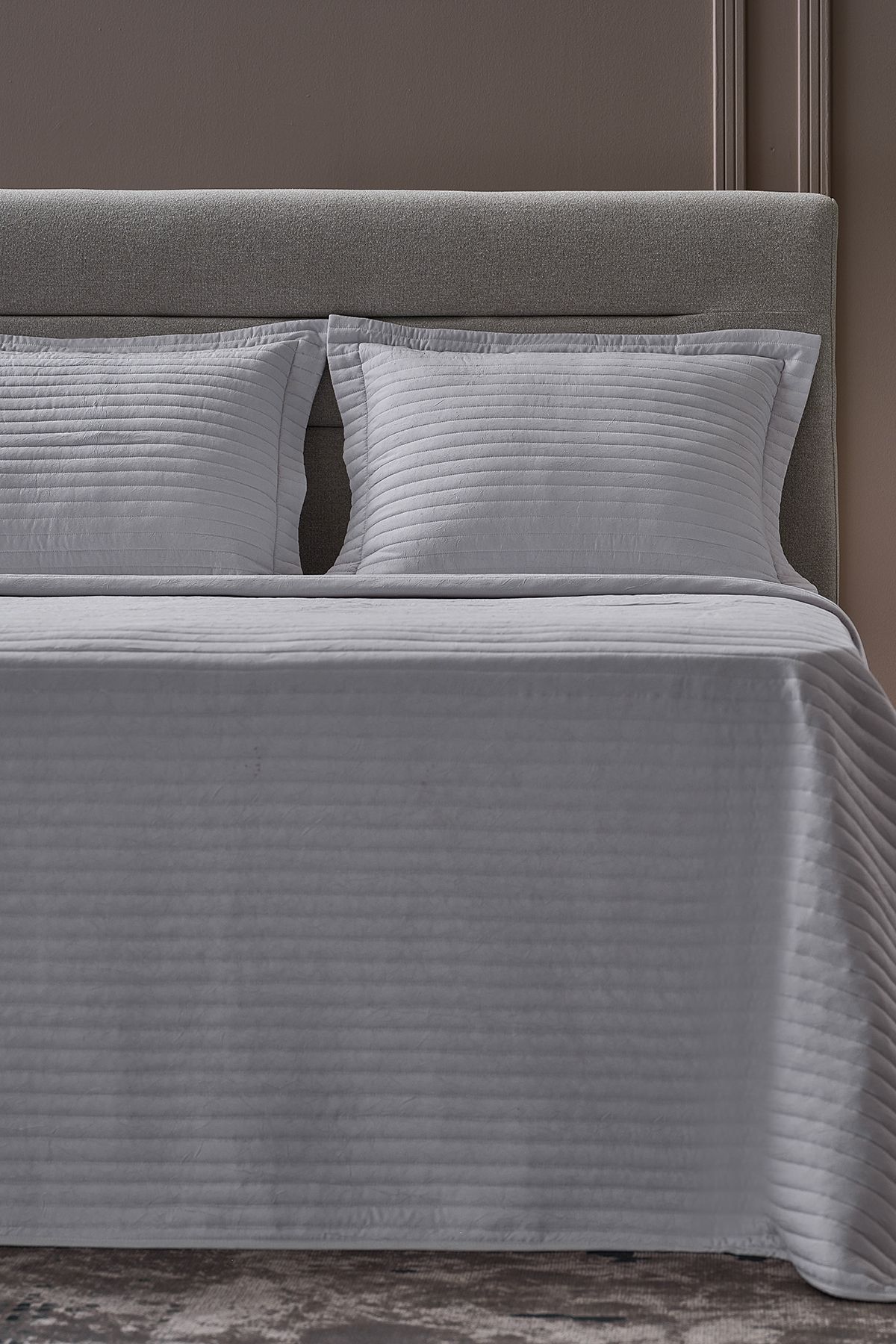 Doqu Home-Light Gray Single Otto Bedspread 5