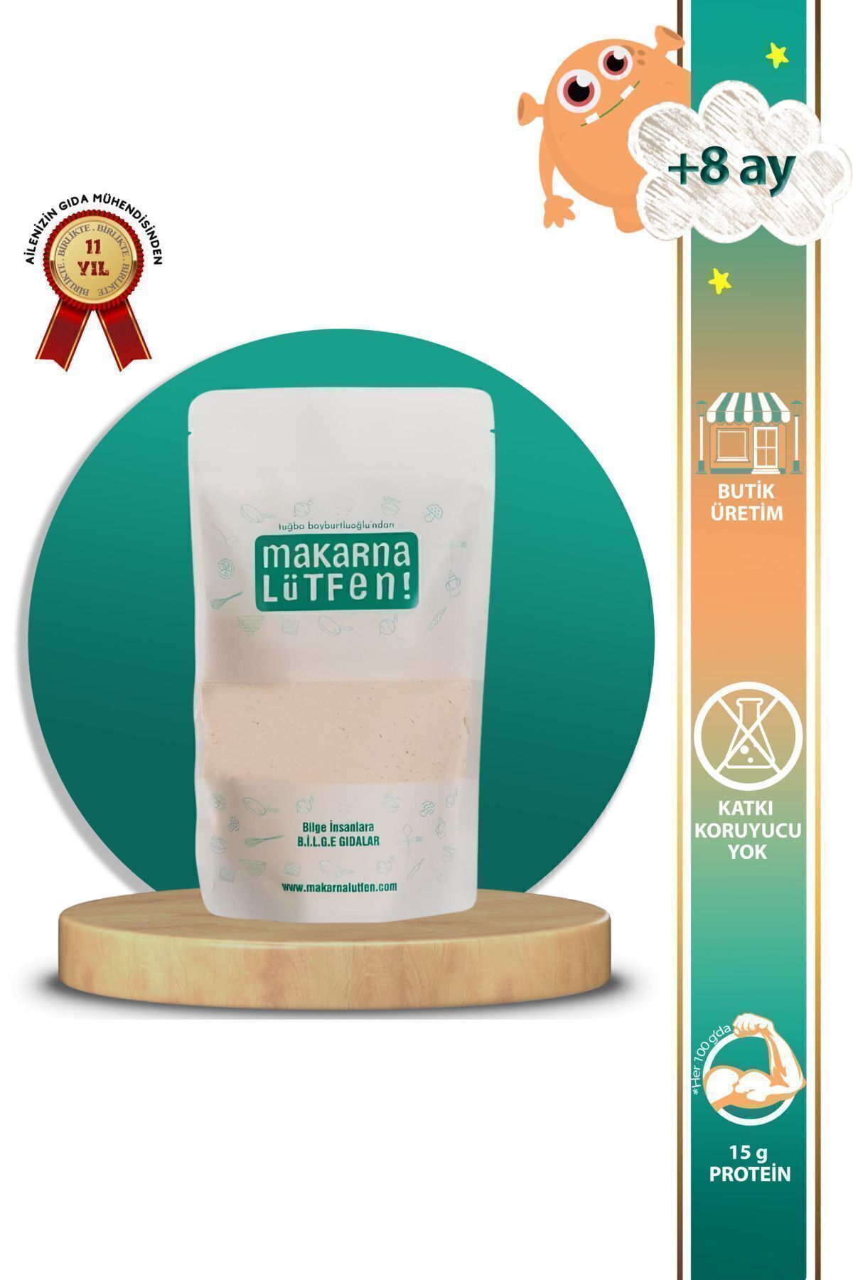 Makarna Lütfen Tuzsuz Mahlepli Poğaça Karışımı-375 gram