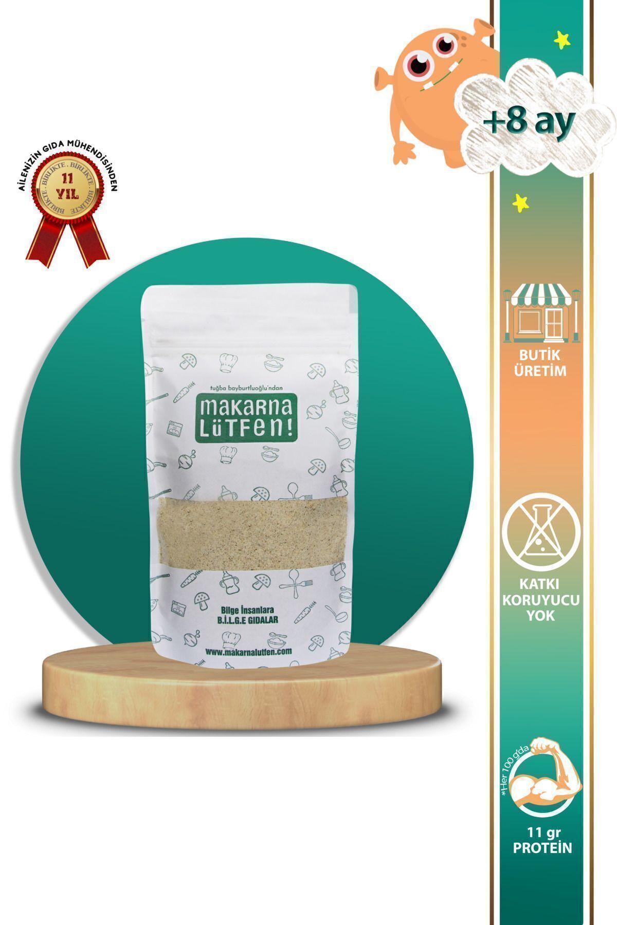 Yeşil Sebzeli Muhallebi Unu Karışımı ( 8 Ay - 200 Gram)