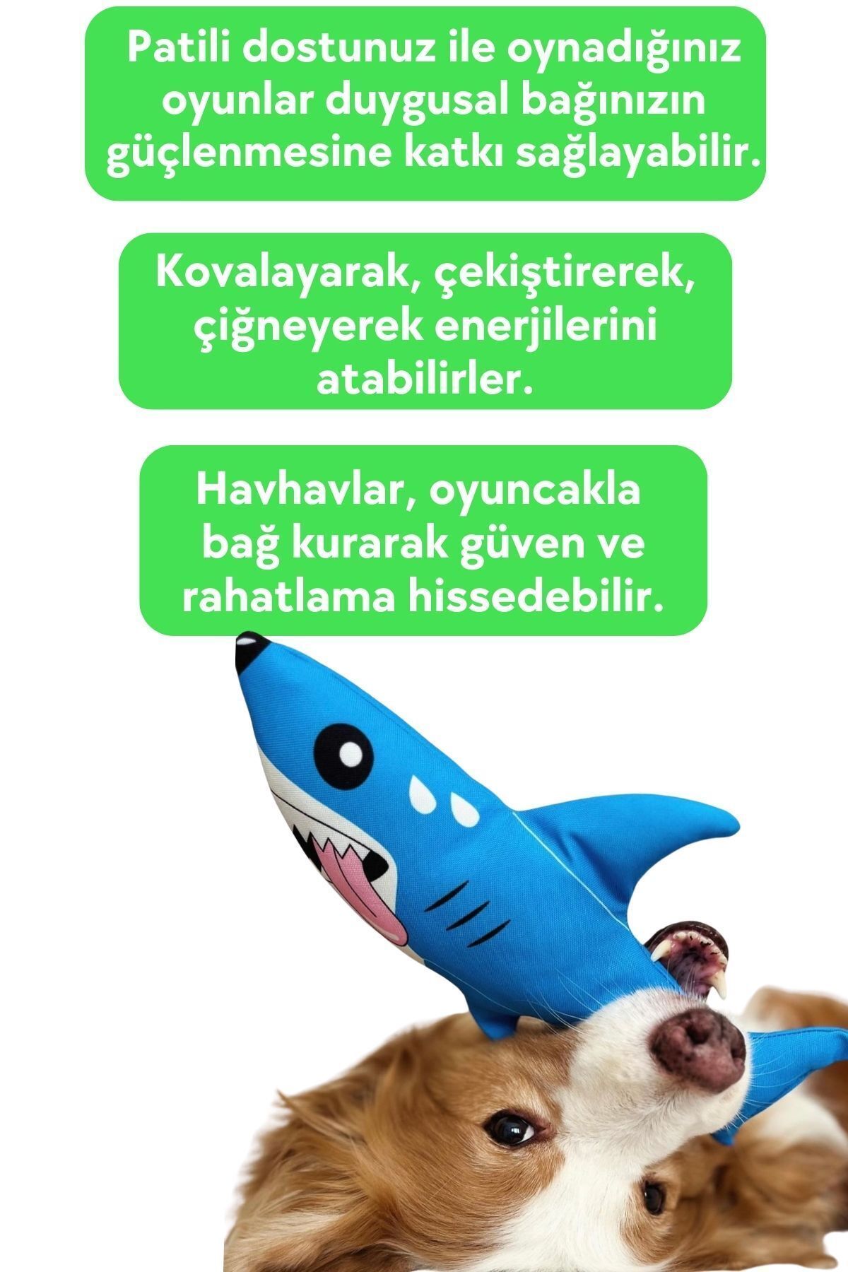 Havhav-Plush SharK - Seaside Pawn Themed, Vikvik Sound MaKing, Dog Sleeping Companion 7