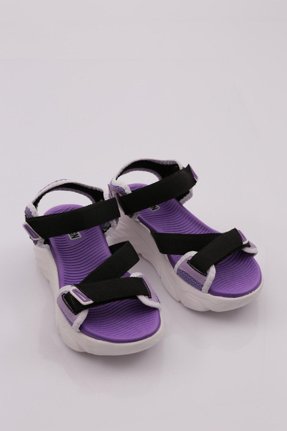 DGN-12593376   Number Women's Lilac Black Sandals 2