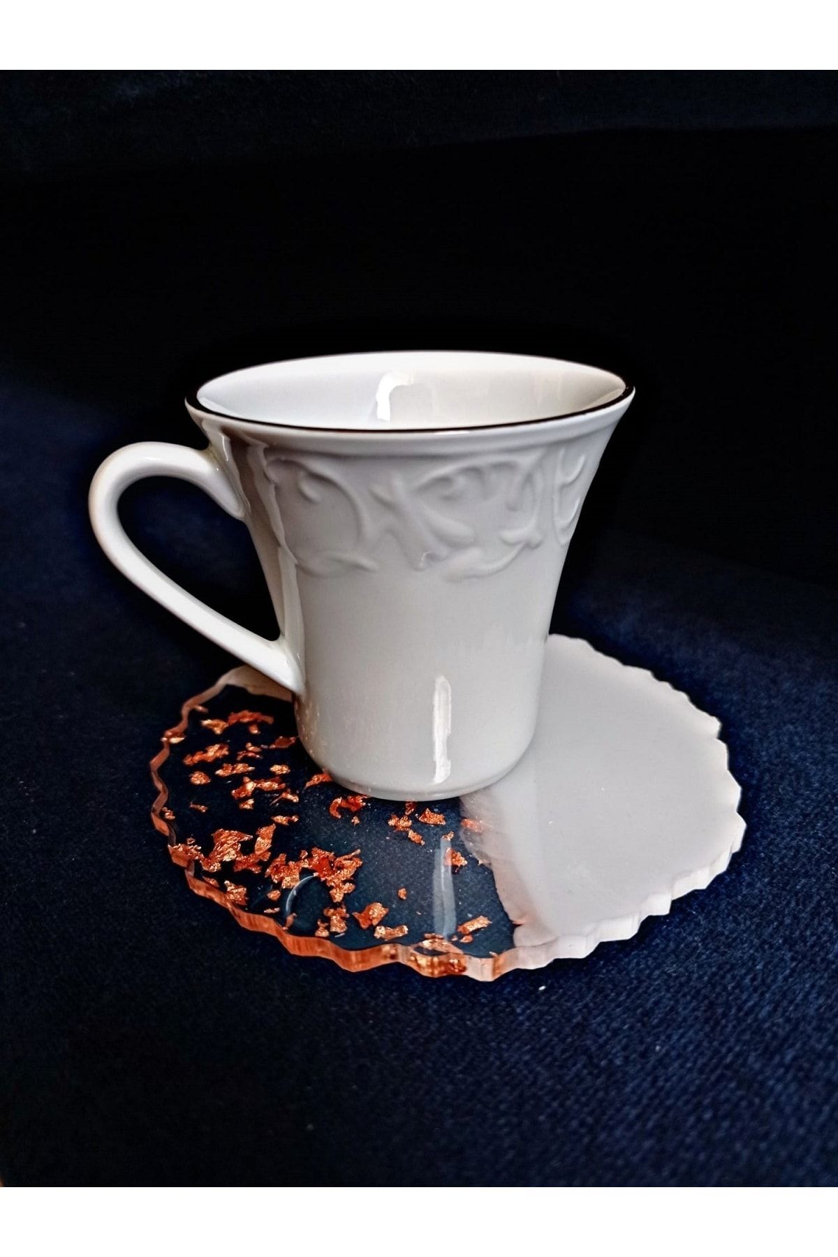 Rapithwin-Epoxy under Cup - Orange Leaf, Single Design 3