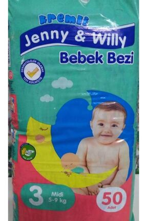 Jenny Bebek Bezi 3 Midi 5-9 Kg -50 Adet Kremli