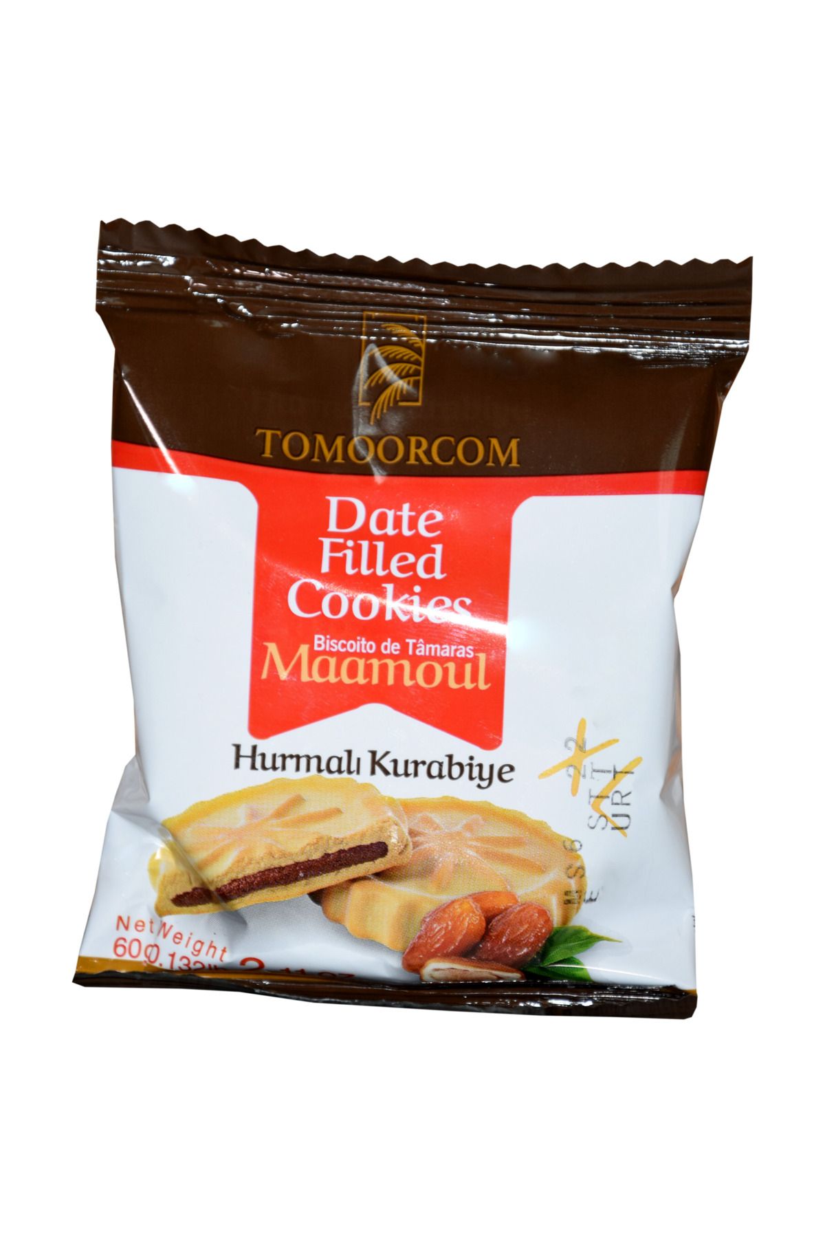 TOMOORCOM HURMA EZMESİ Hurmadolu Kurabiye 60 gr - 12 Adet
