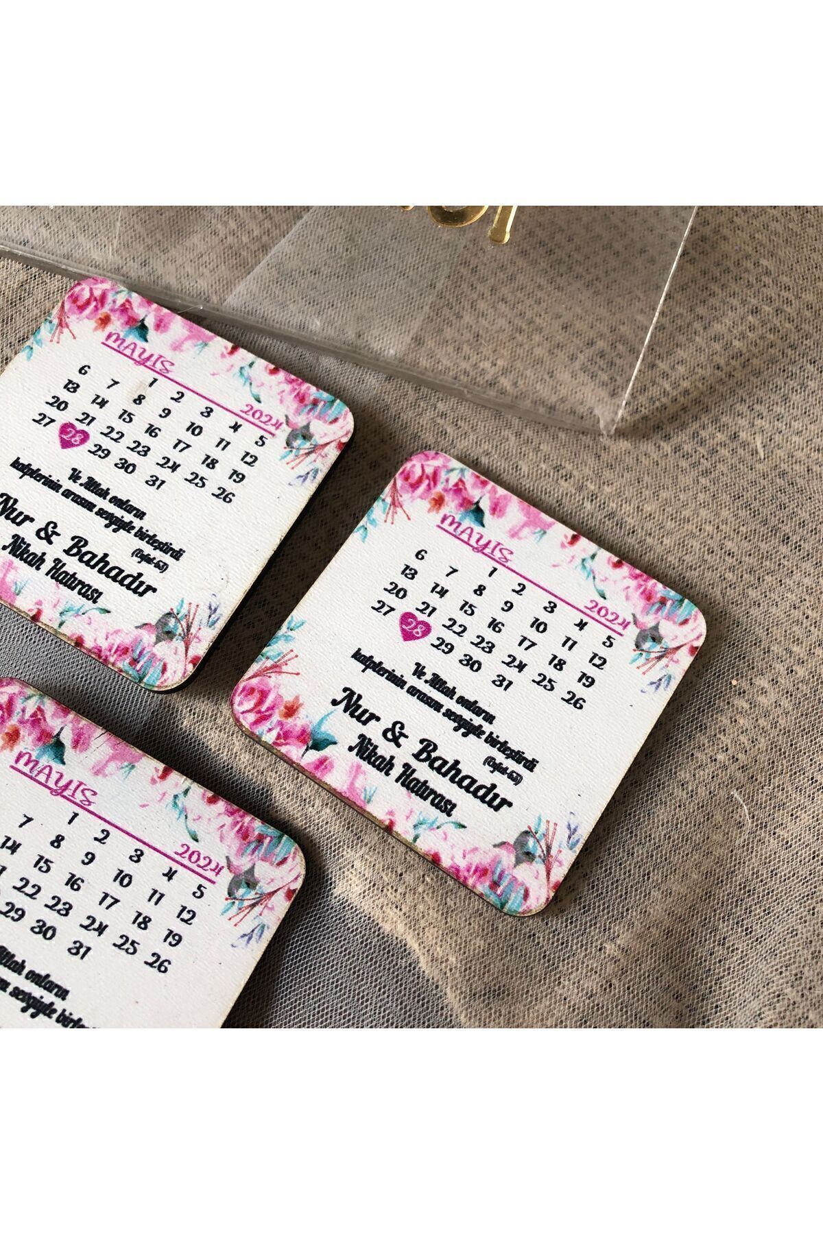 50 Adet Magnet Hediyelik Düğün Nişan Söz Kına