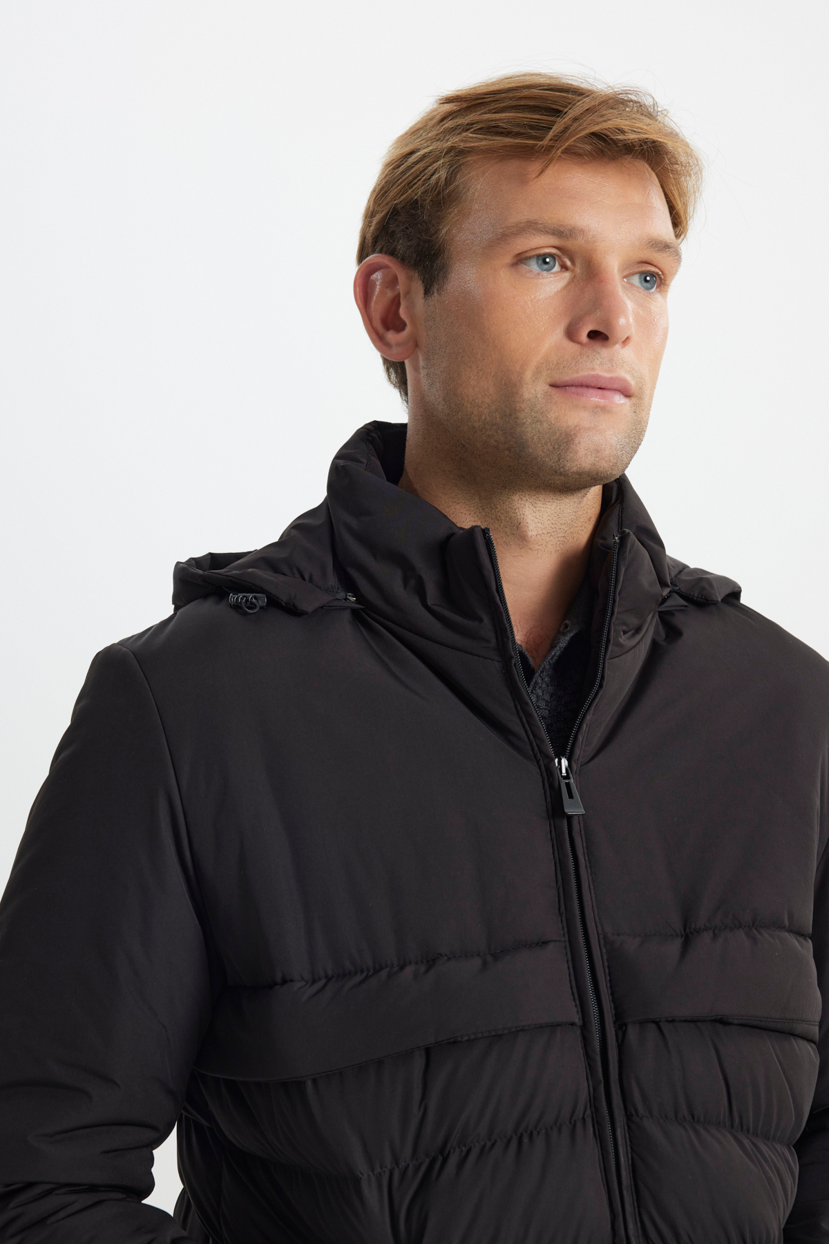 کاپشن مردانه مشکی آلتین ییلدیز | ETE082510047 اورجینال - تصویر 5