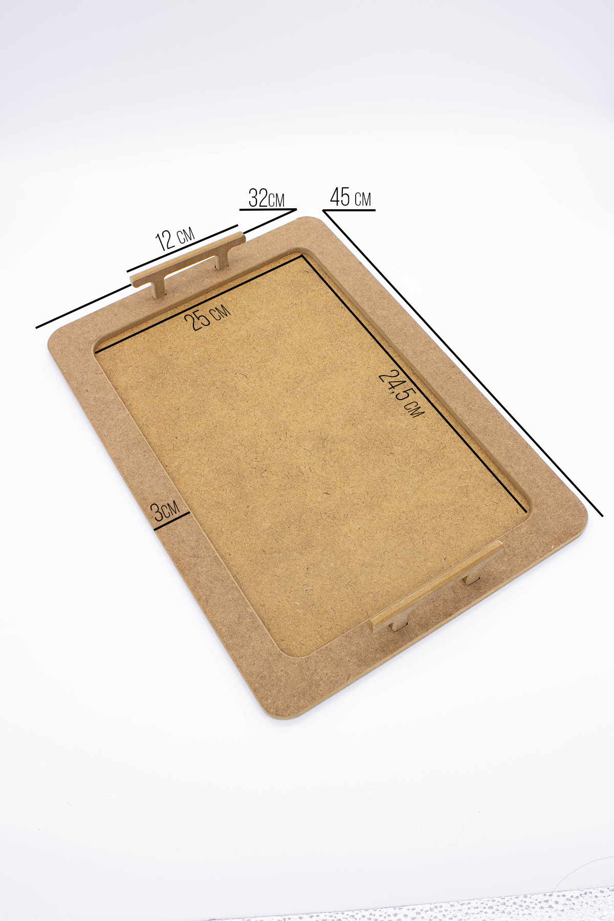 na neşeli ahşap Dikötgen Sunum Tepsi Ahşap Kulplu Servis Sunum tepsisi Ham Ahşap boyama tepsi boyama Ahşap boyas