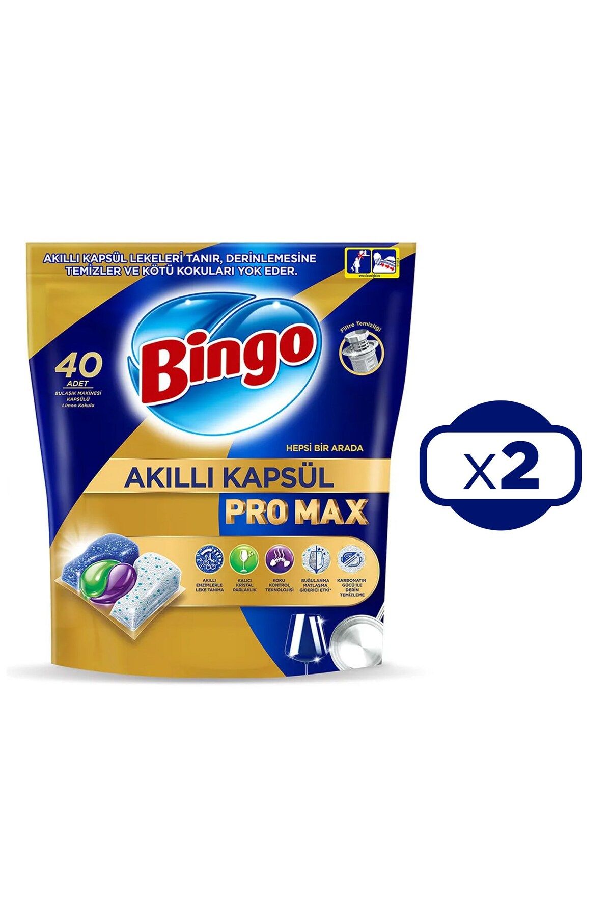Akıllı Kapsül Pro Max Bulaşık Makinesi Deterjanı Tableti 80 Lı - 2