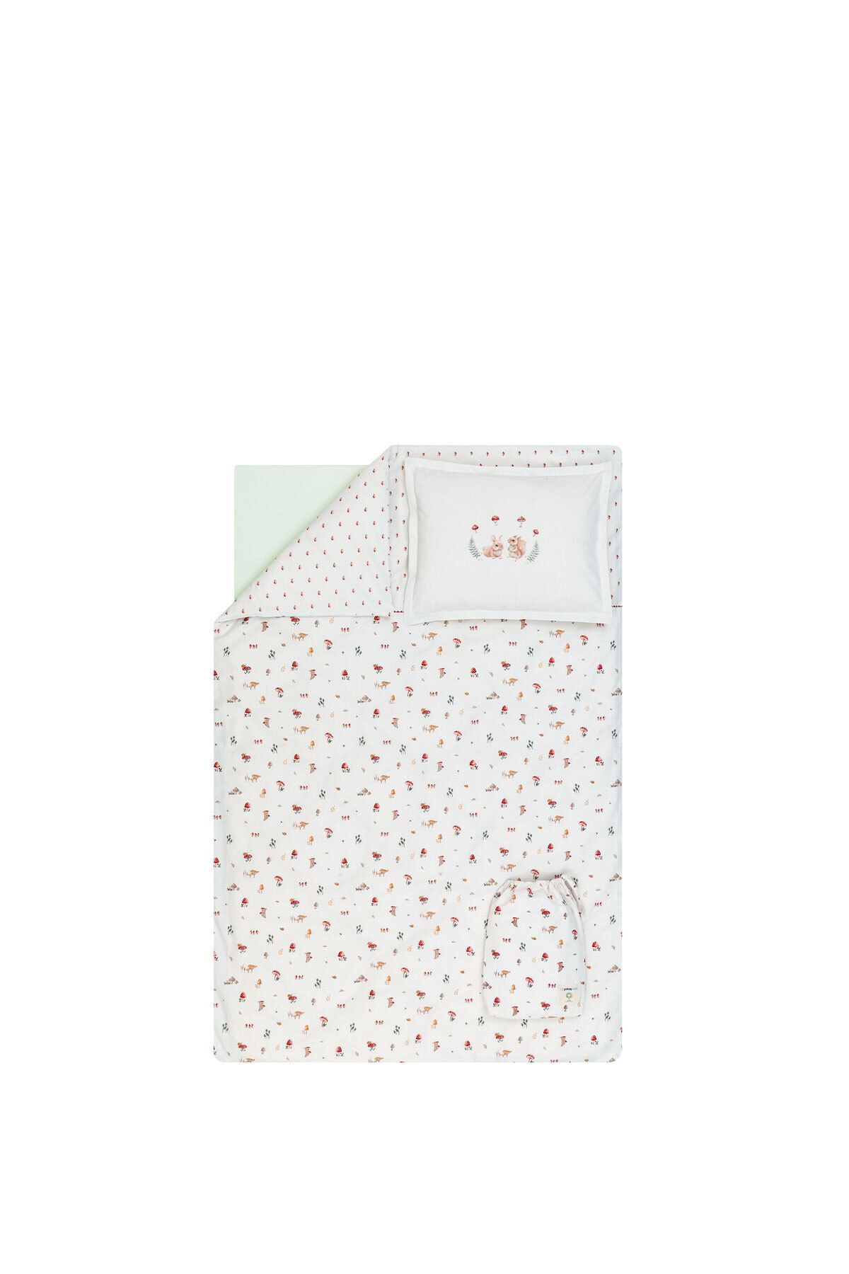 Maples Bebek Organik Ranforce Nevresim Takımı - Ekru - 3