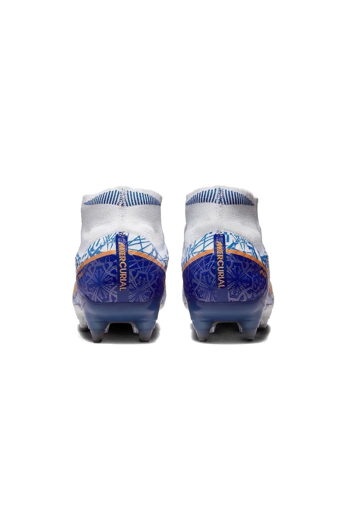 Nike-Zoom Mercurial Superfly 9 Elite CR7 SG-Pro White Men's Football Boots - Anti-Clog Traction 6