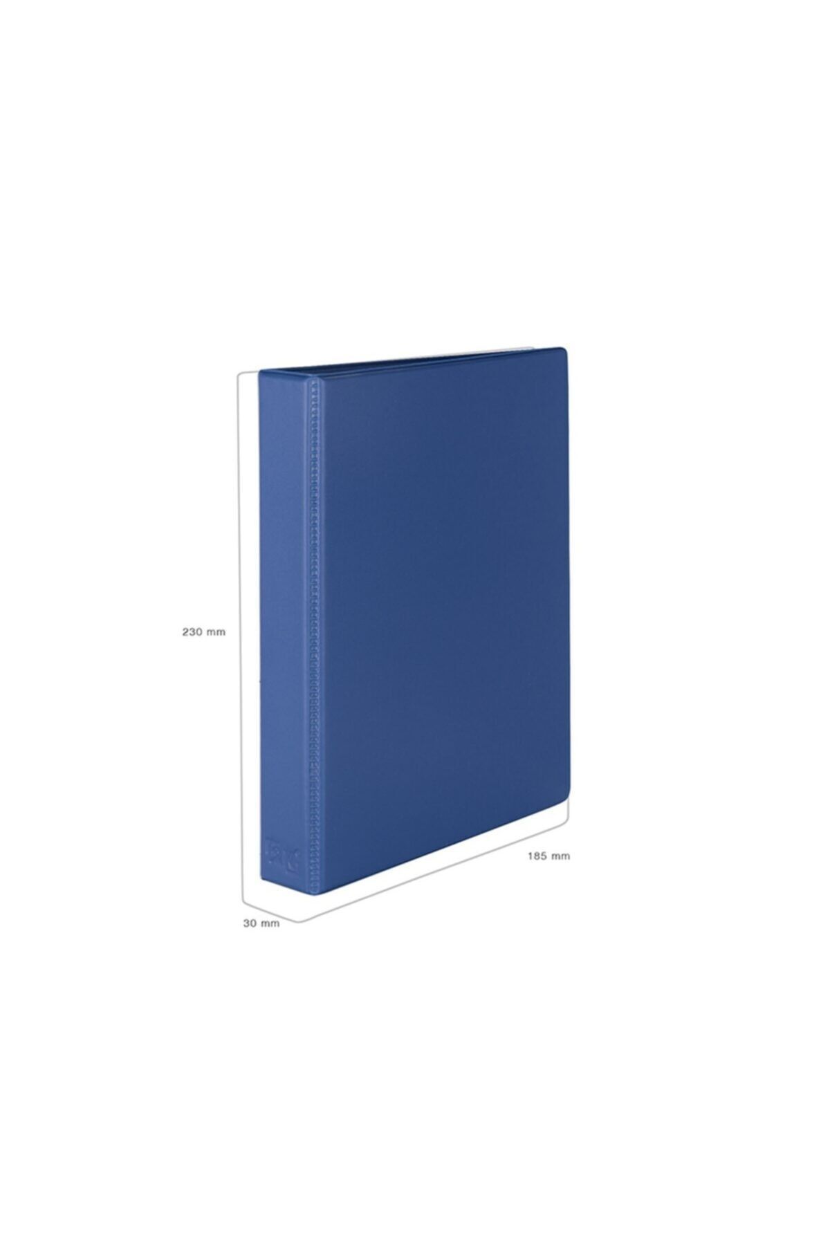 2K-A5 Small Size PVC 2 Ringed Student Office Type Document Presentation Folder with Inner Pocket 19,5x23 Cm (200 Sheets) 2