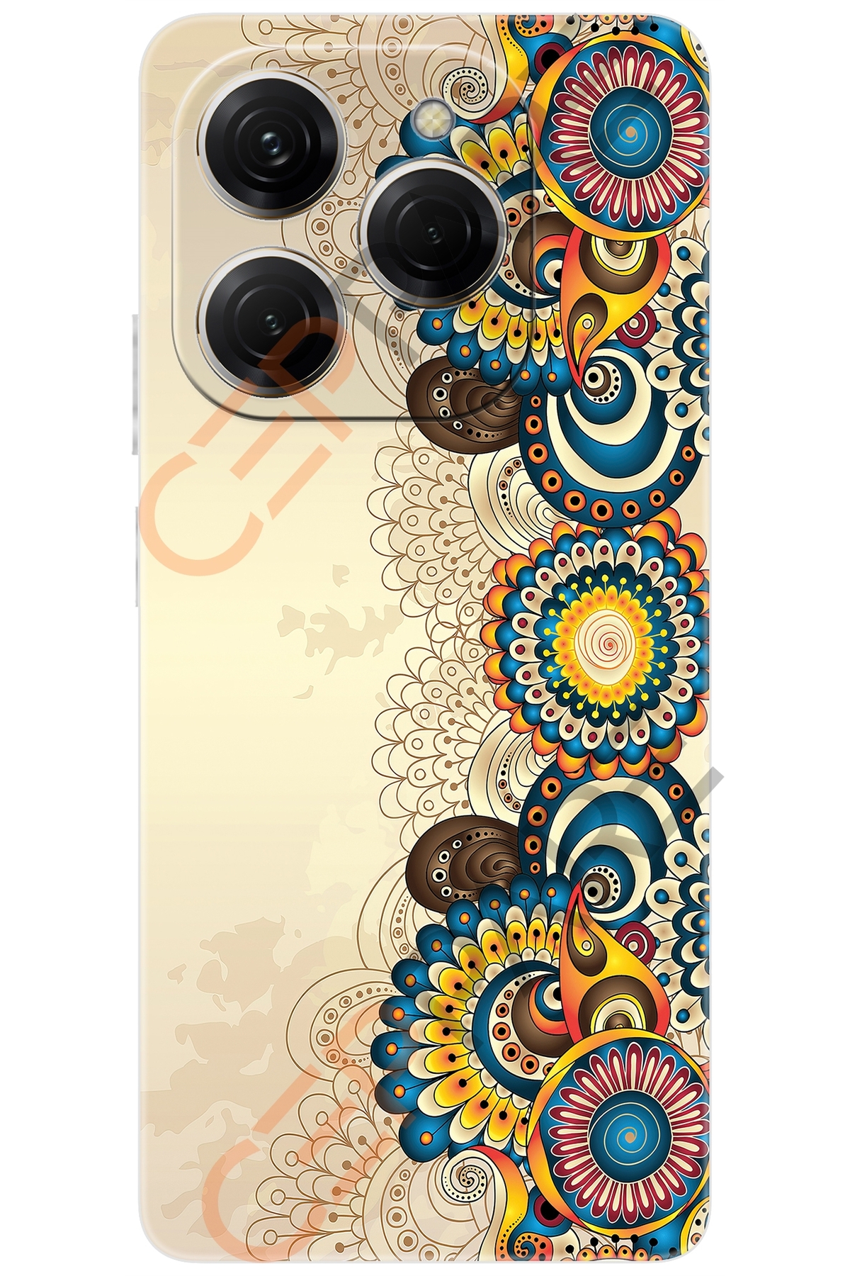 Spark 20 PRO (KJ6) Compatible Sheath Pattern Printed Silicone Decorative Flower Design NGO:531 CP-QEj85PX