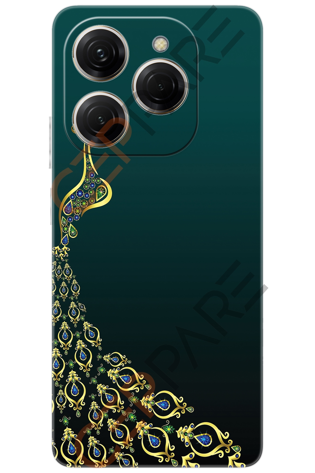 Spark 20 PRO (KJ6) Compatible Sheath Pattern Printed Silicone Peacock NGO:540 CP-5pNjA5d