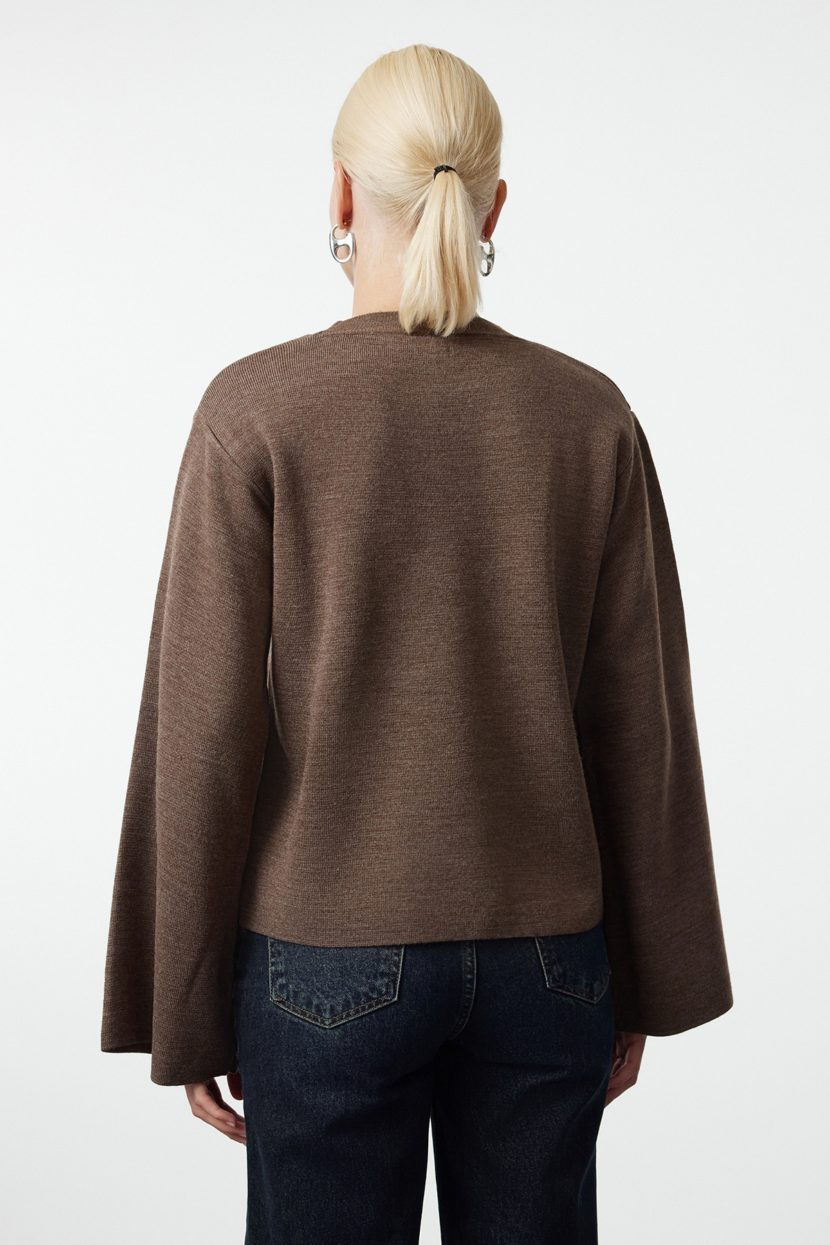 Trendyolmilla  More Sustainable Vizon Basic Triko Kazak TWOAW25KZ00313 - Görsel 5