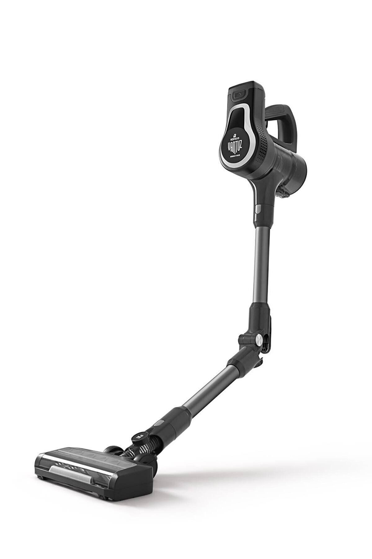 Vantuz Power Force Pro 2 In 1 Şarj Edilebilir Dik Süpürge Matte Black Silver