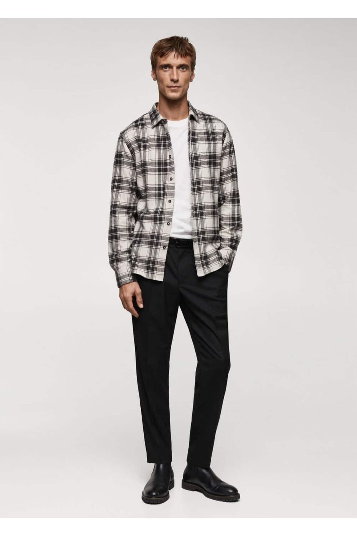 MANGO Man-Lumberjack Style Checked Regular Fit Shirt 2