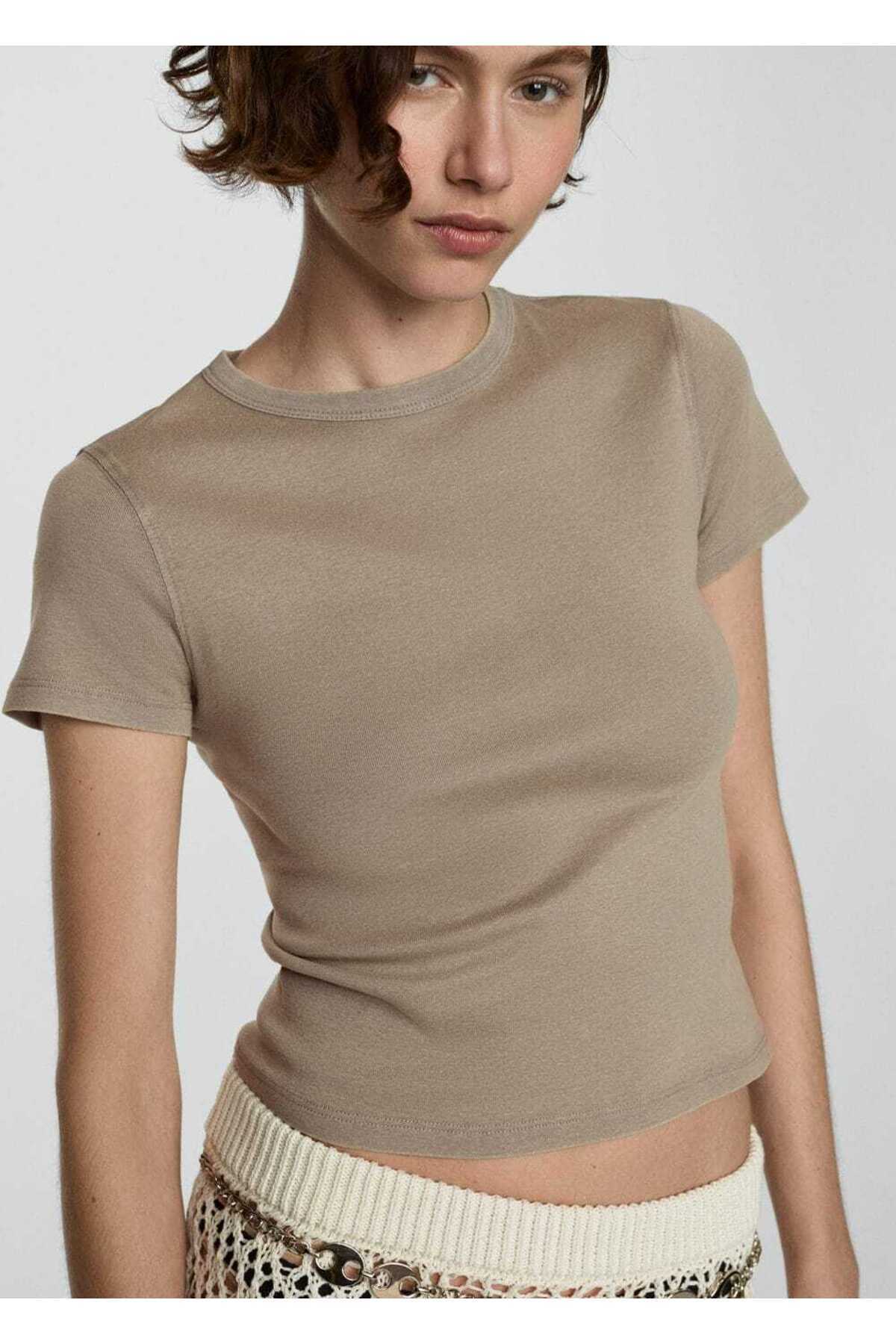 تیشرت مردانه بژ منگو | 67007138 اورجینال - تصویر 6