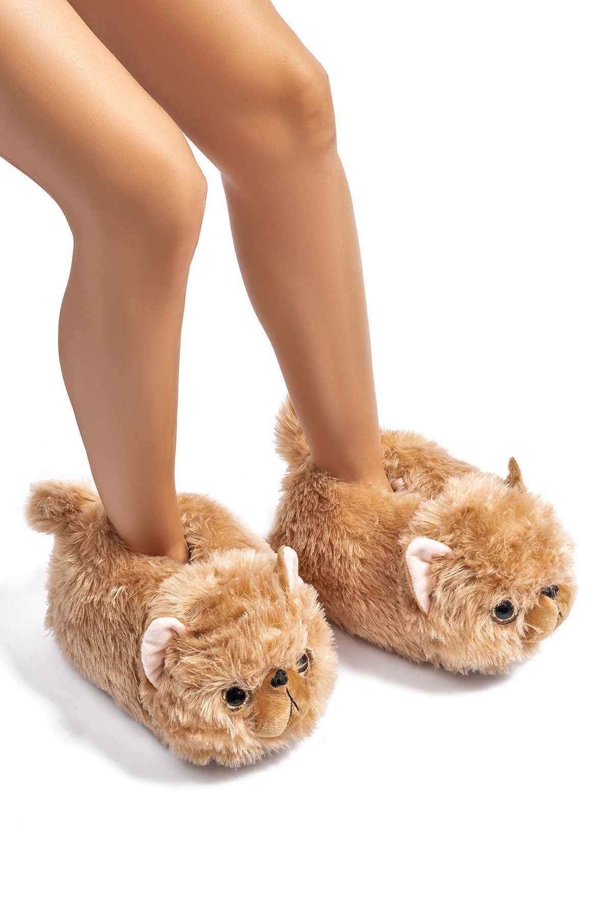 Cat-2 Women's Animal Slippers Brown 36/41