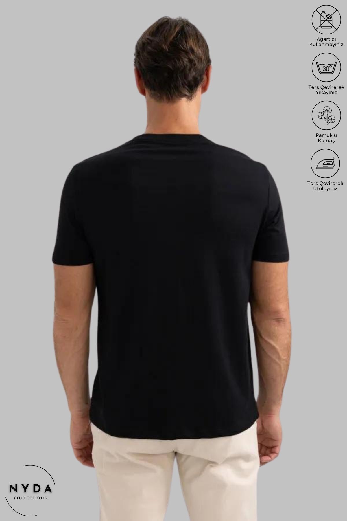 Nyda Collections-Tricou cu mânecă scurtă unisex cu ursuleț de pluș imprimat din bumbac 4