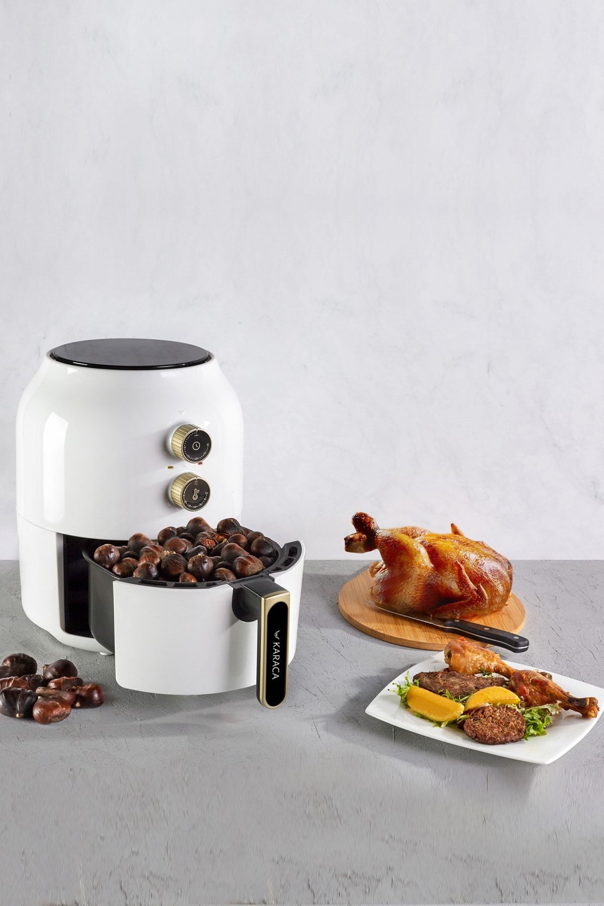 Multifry Single Pan Beyaz Yağsız Fritöz 3,5 L