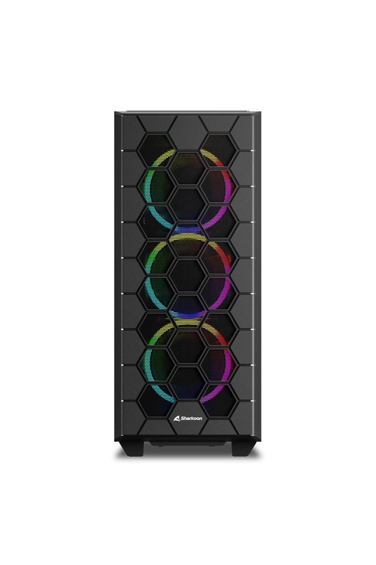 SHARKOON-RGB HEX BK ATX PC Caase 2