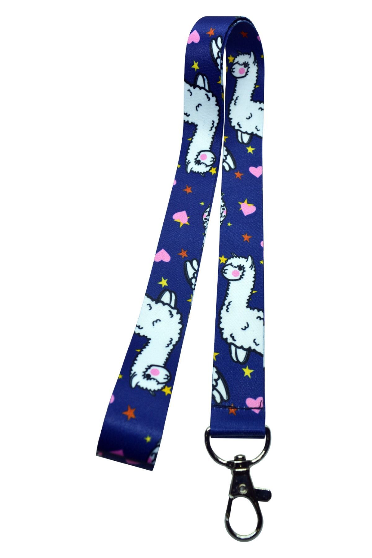 Lion Medikal ve Hazır Giyim Lama Desenli Boyun Askı Ipi | Kartlık | Telefon Tutucu