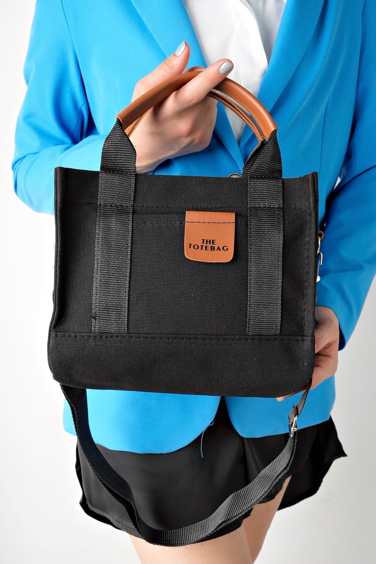 Z&M COLLECTION BAG SHOPPİNG-Canvas Tote Bag - Suitable for Hand, Arm and Shoulder Use, with Zipper and Adjustable Strap 3