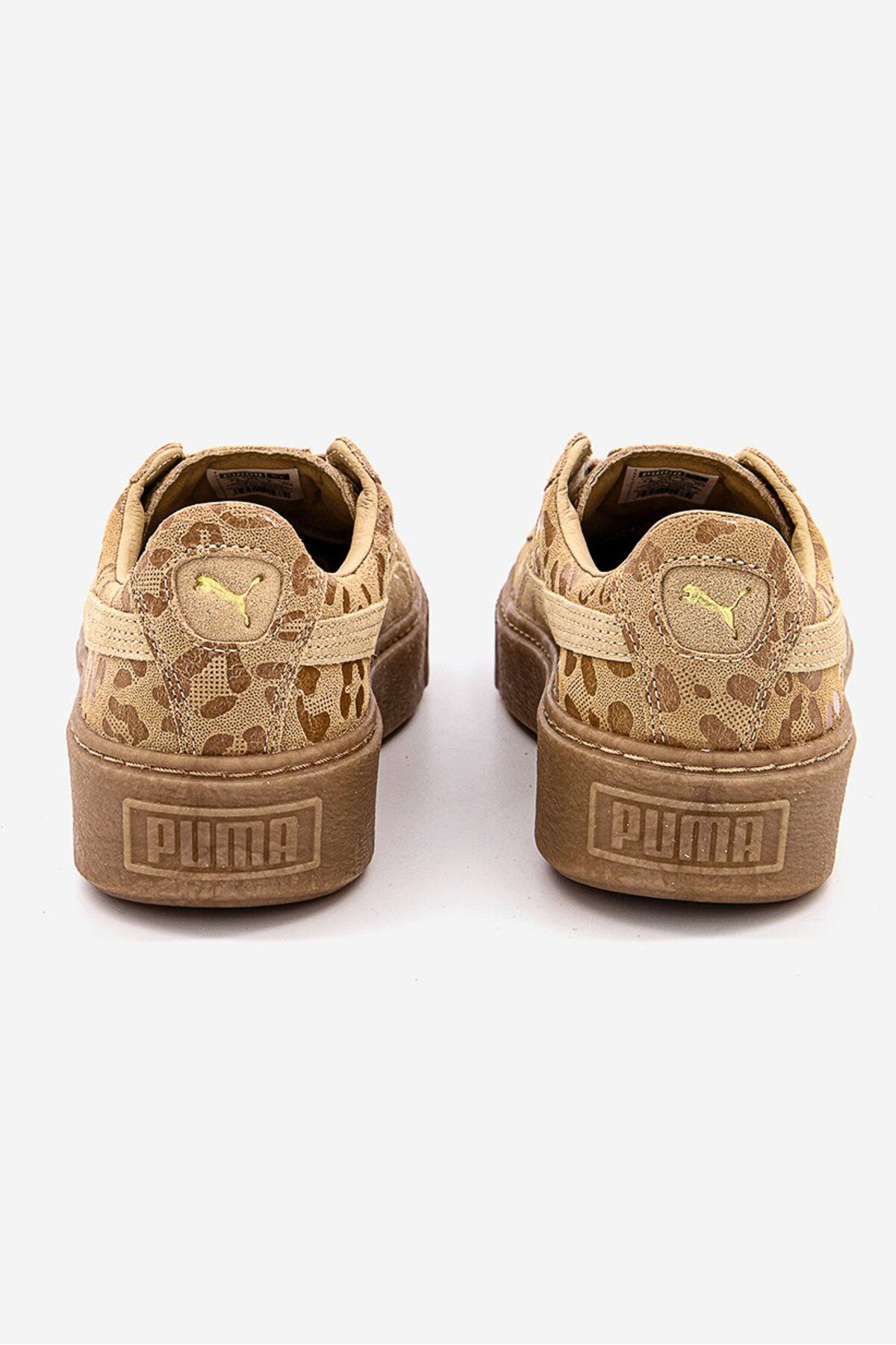 Puma basket platform leopard discount