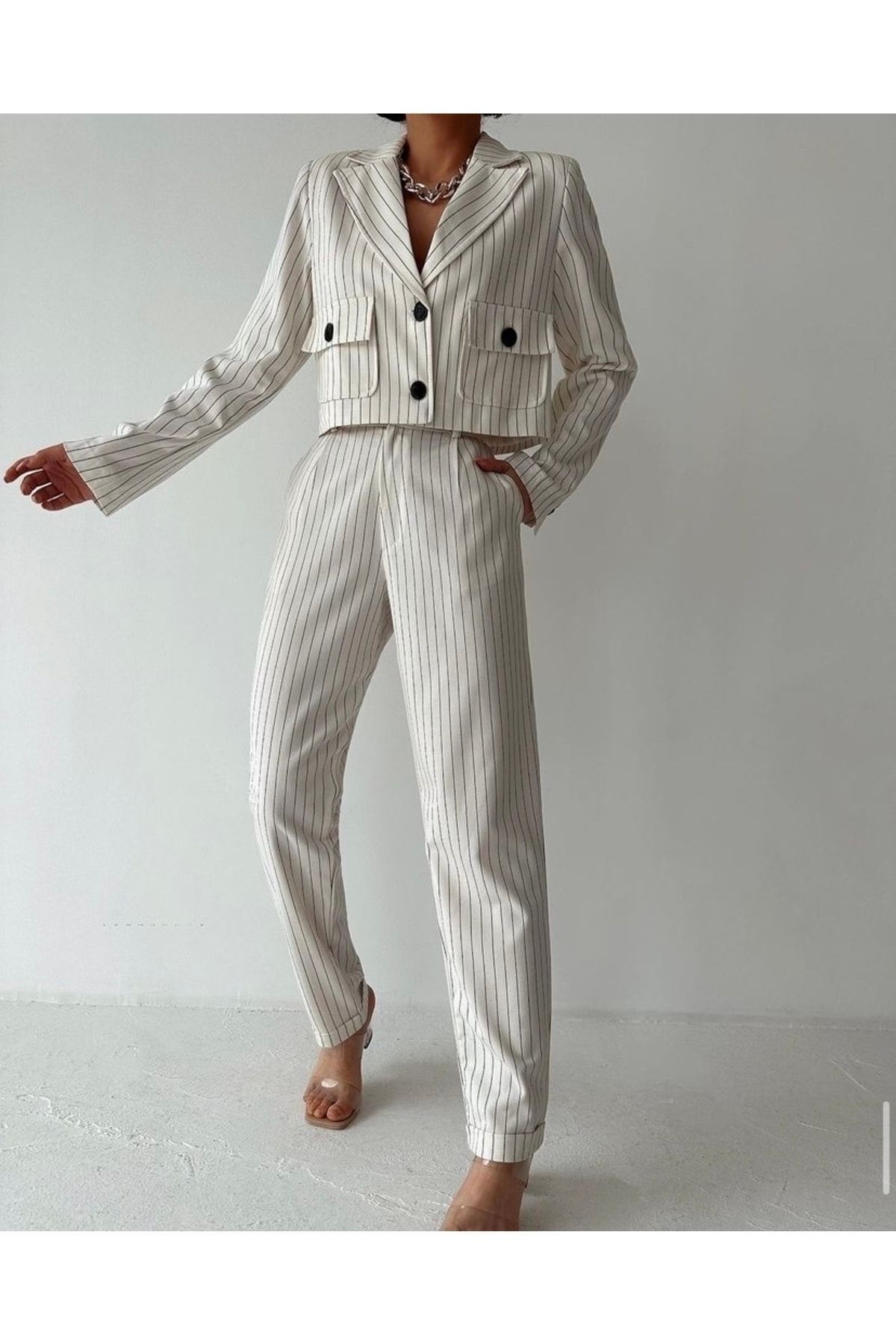 Leos Moda-New Yorker Striped Crop Set 1