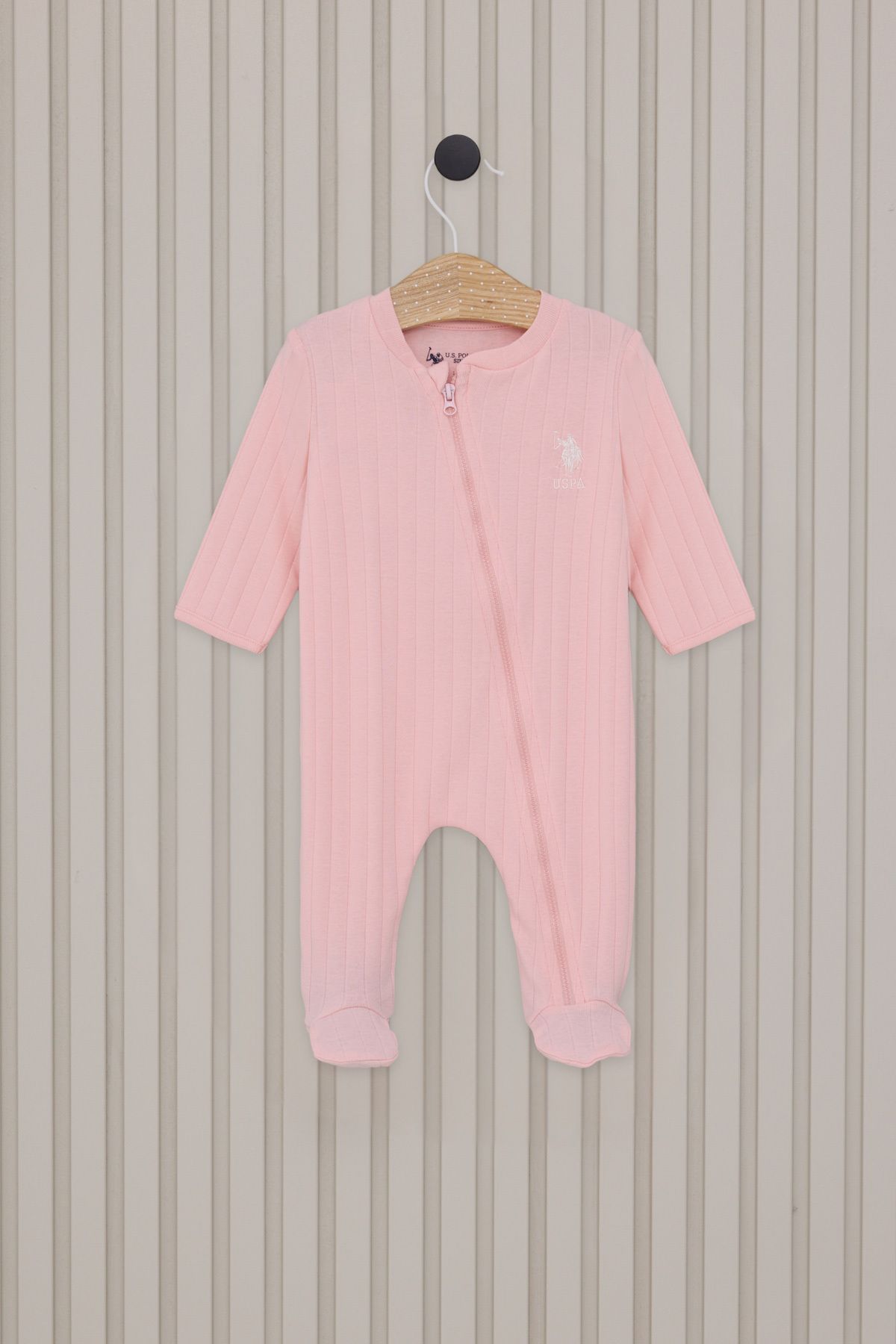رومپر صورتی دختر بچه U.S. Polo Assn.