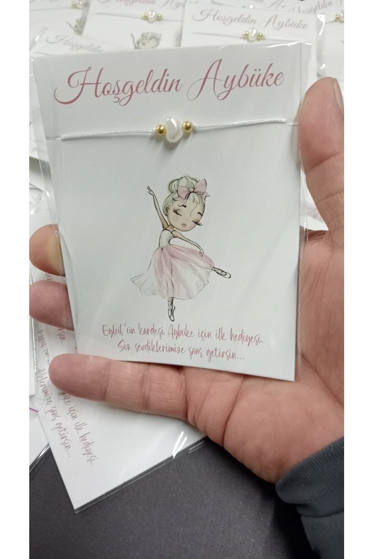 sandal hediyelik Kişiye Özel Isimli Şans Bilekliği Doğum Günü,yaşgünü,yenidoğan,6 Ay,bebek,mevlid, Hediyesi 15 Adet fotoğrafı 4 (önizleme)