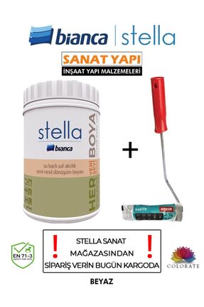 Bianca Su Bazlı Saf Akrilik Boya Ve Rulosu 1Lt