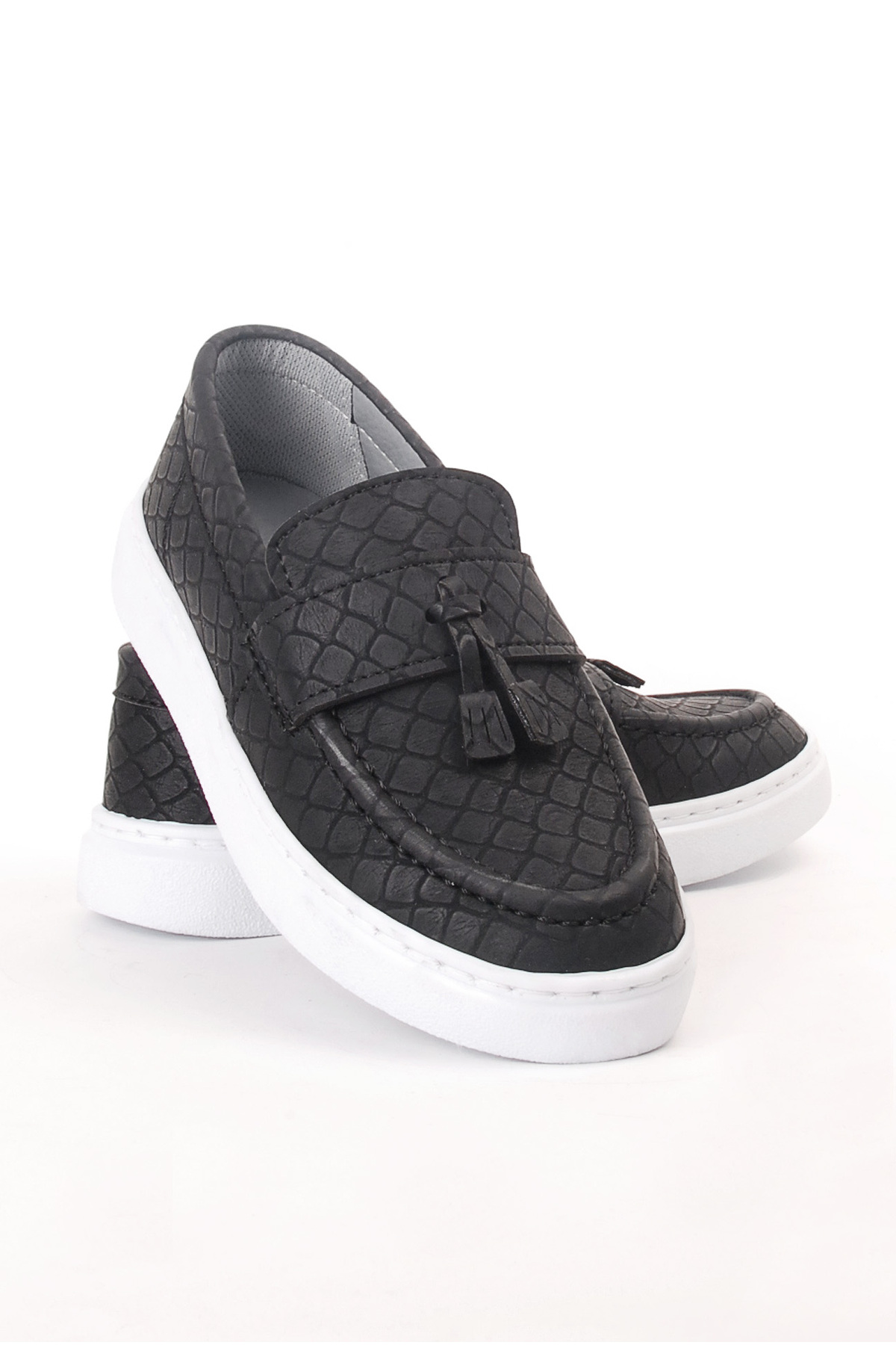 Boys' Black Matte Casual Classic Shoes