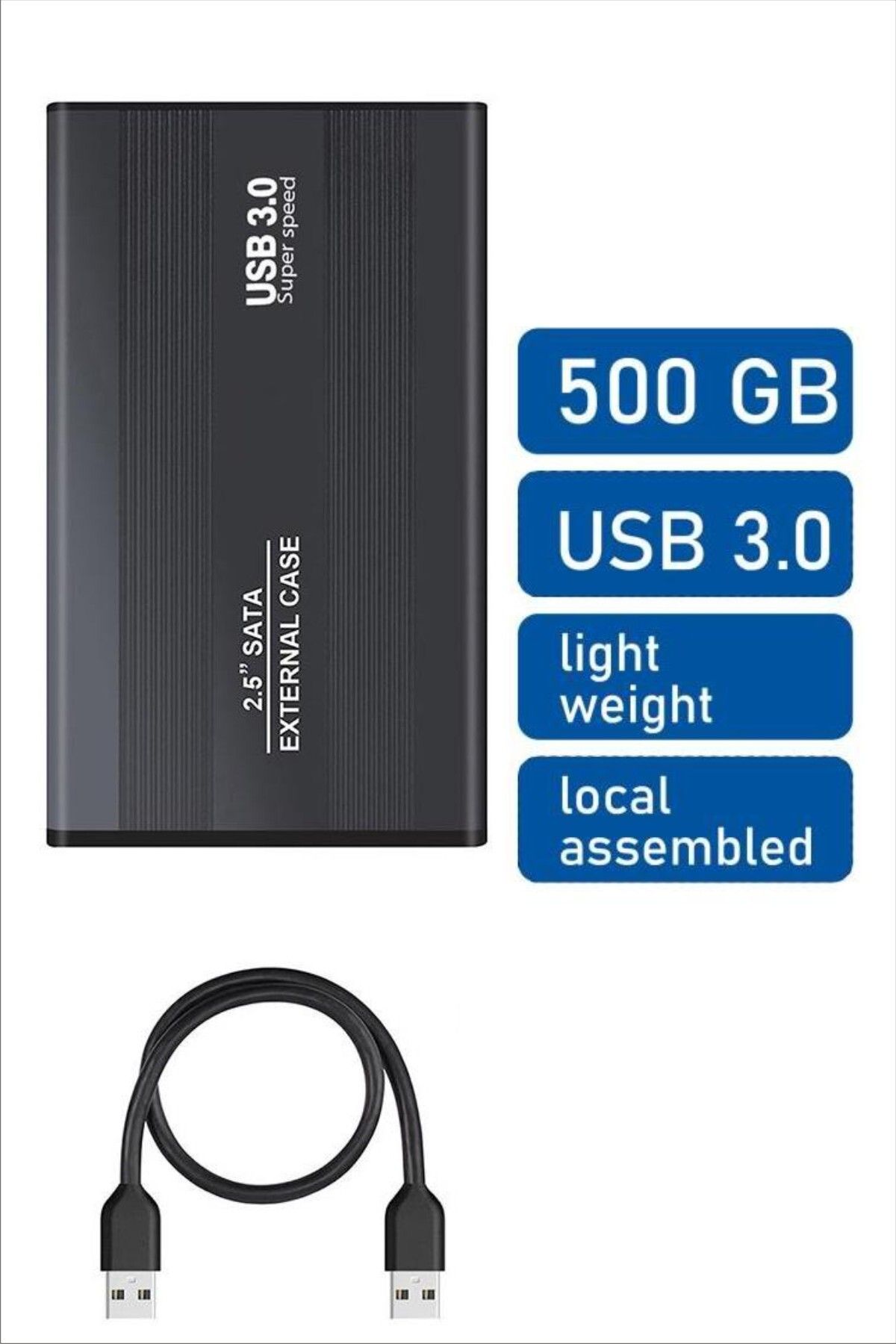 HITACHI 500 Gb 2.5"  Usb 3.0 Taşınabilir Disk