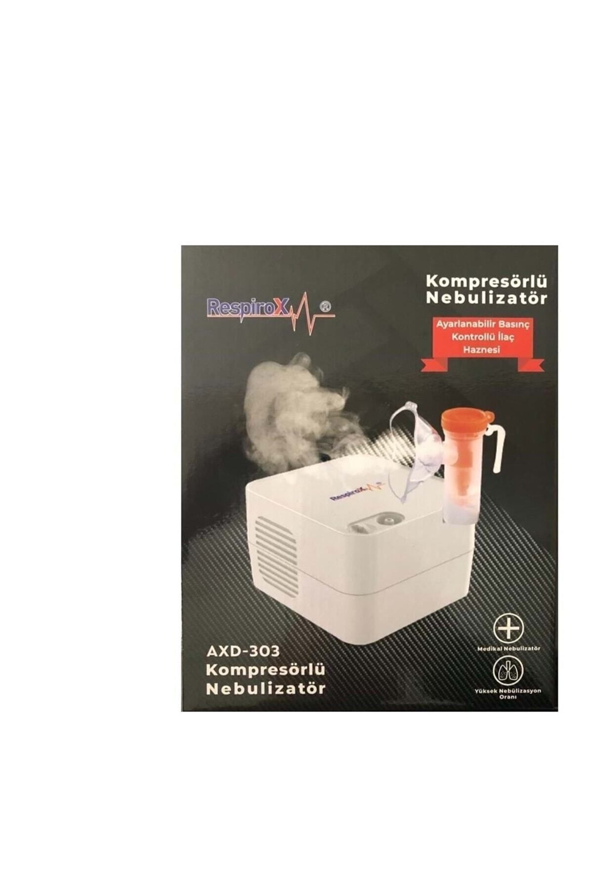 ecex Respirox Kompresörlü Nebulizatör ( Buhar Makinası,ayarlanabilir Basınç Kontrollü Ilaç Haznesi )