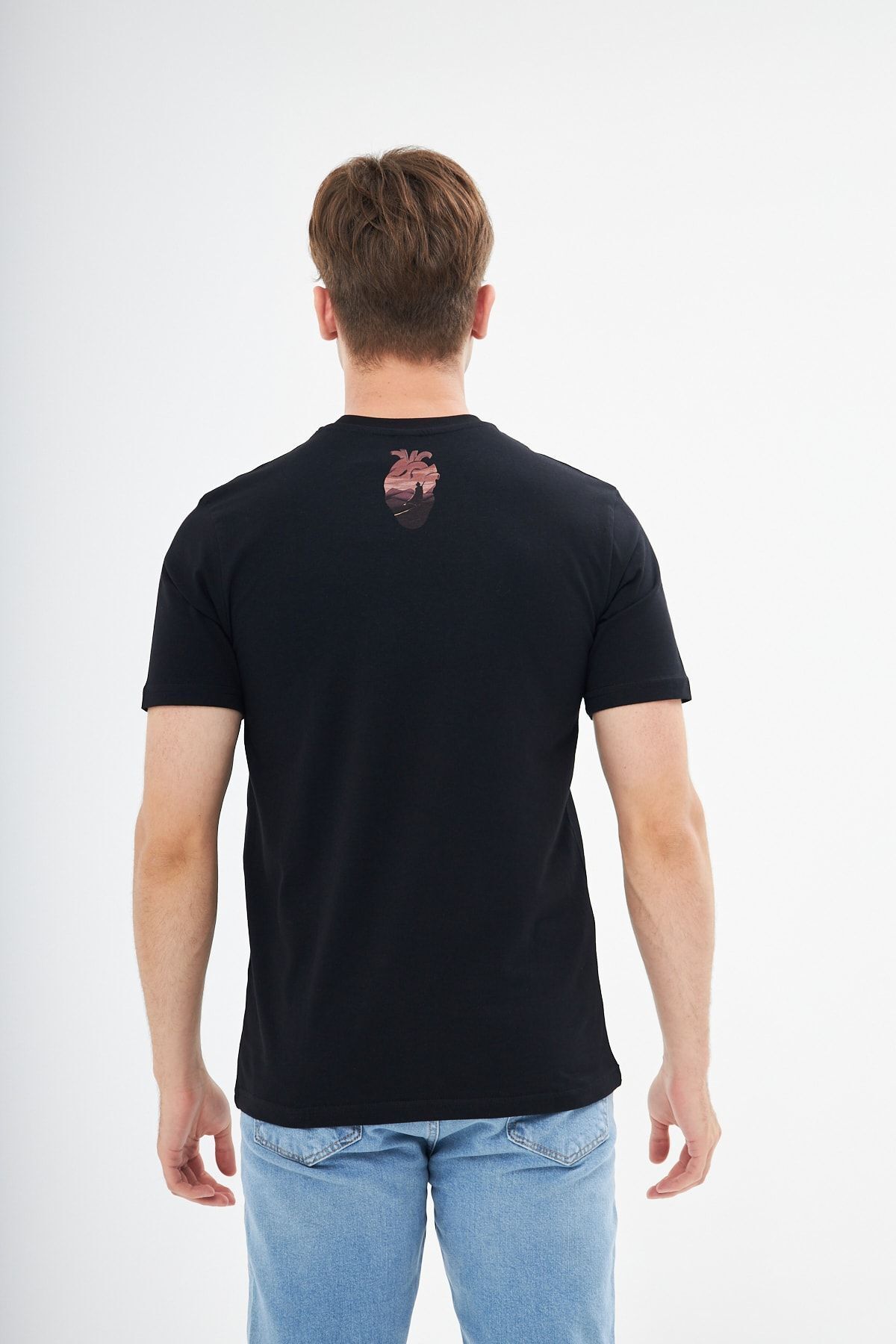Mesfeno-Tricou cu imprimeu pentru piept și spate pentru bărbați 3