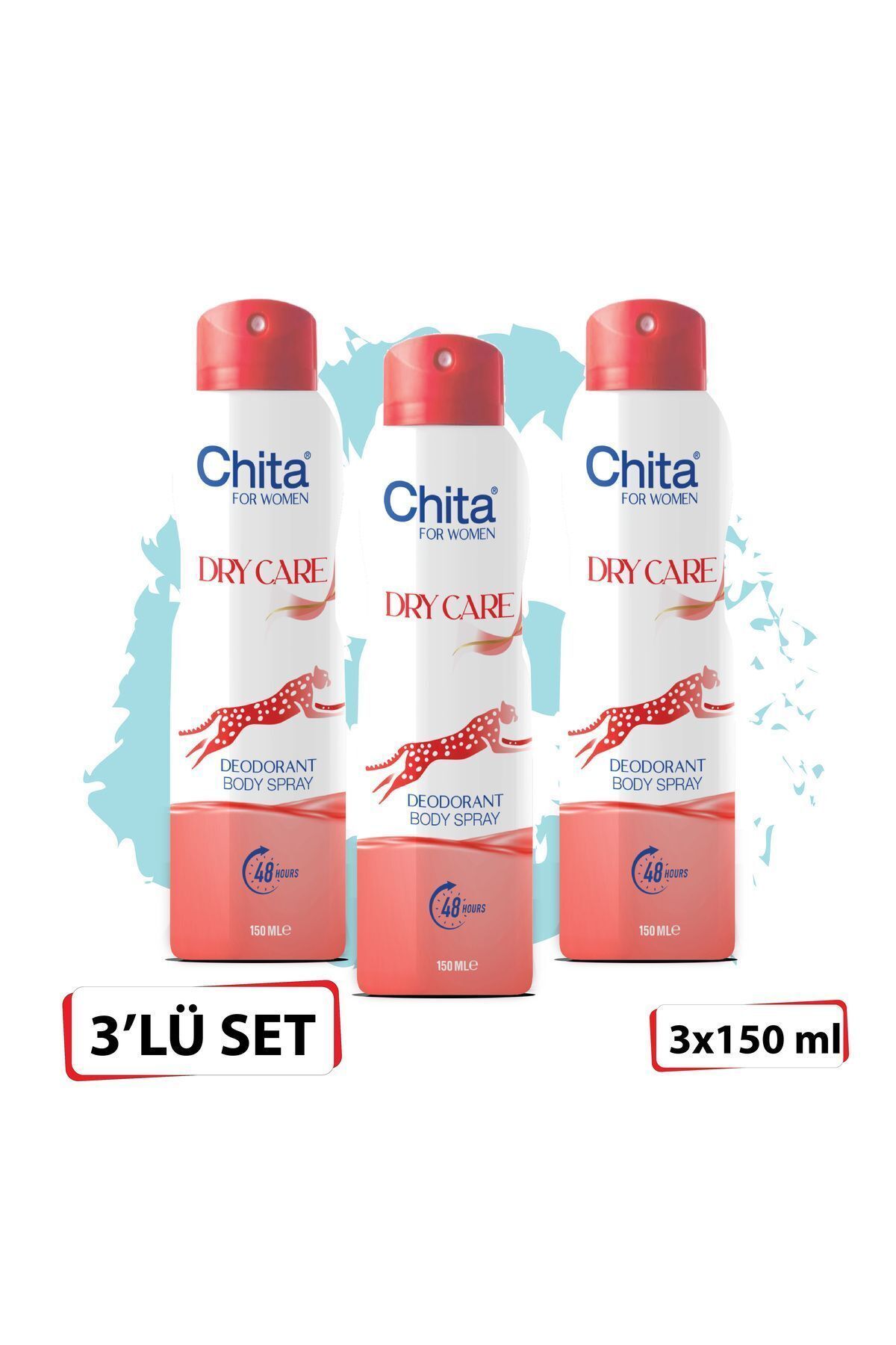 دئودورانت چیتا 150 میلی لیتر DRY CARE WOMEN*3 Chita