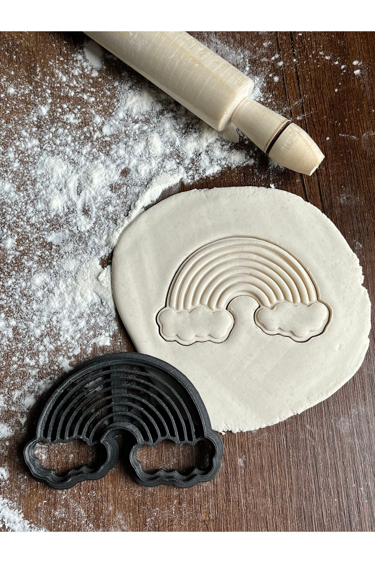 Dummy13-Rainbow and Clouds Rainbow Cookie Mold Cookie Shaper Cookie Cutter 1